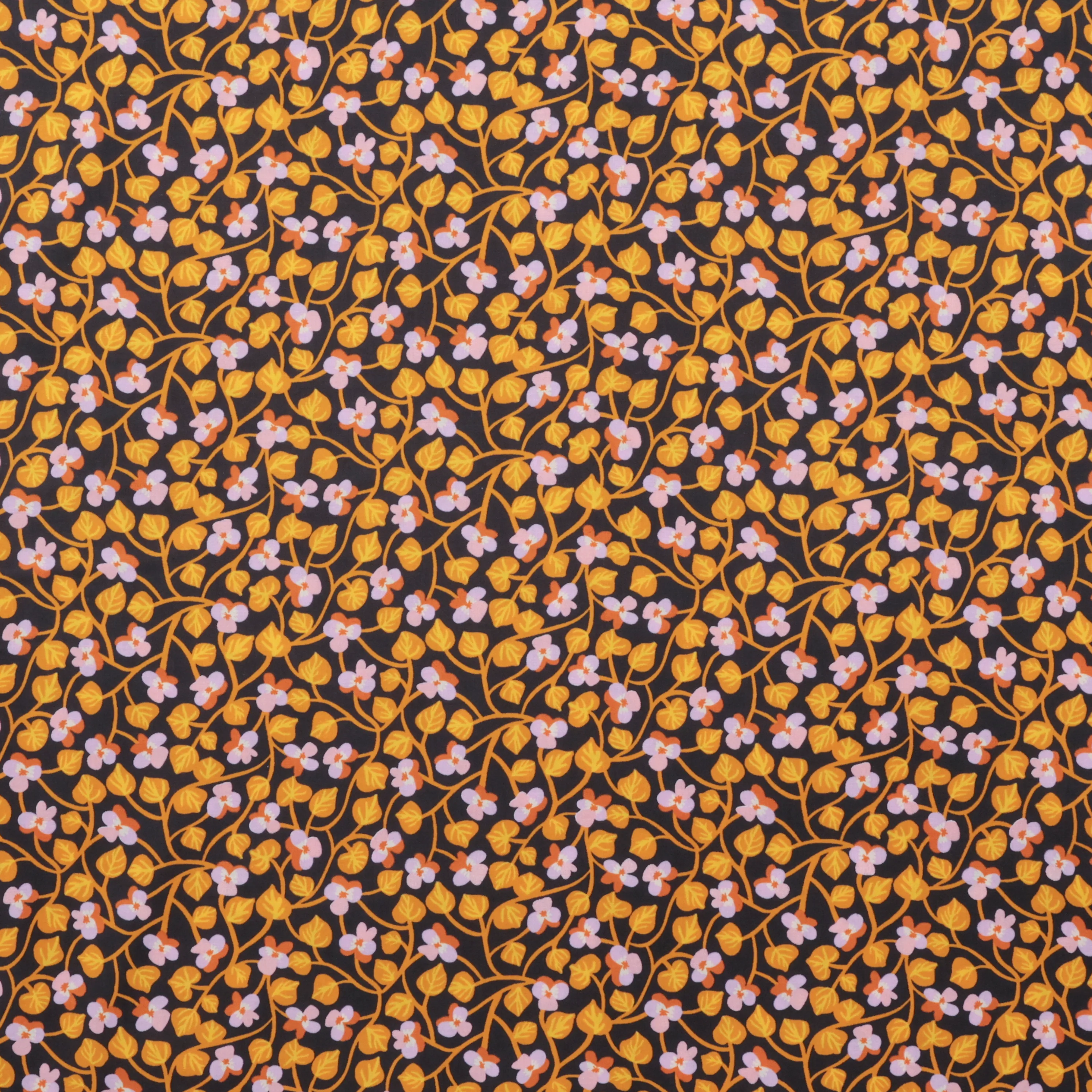 Ruby Star - Cotton - Bird Is The Word - Pansy - Soft Black - Image 2