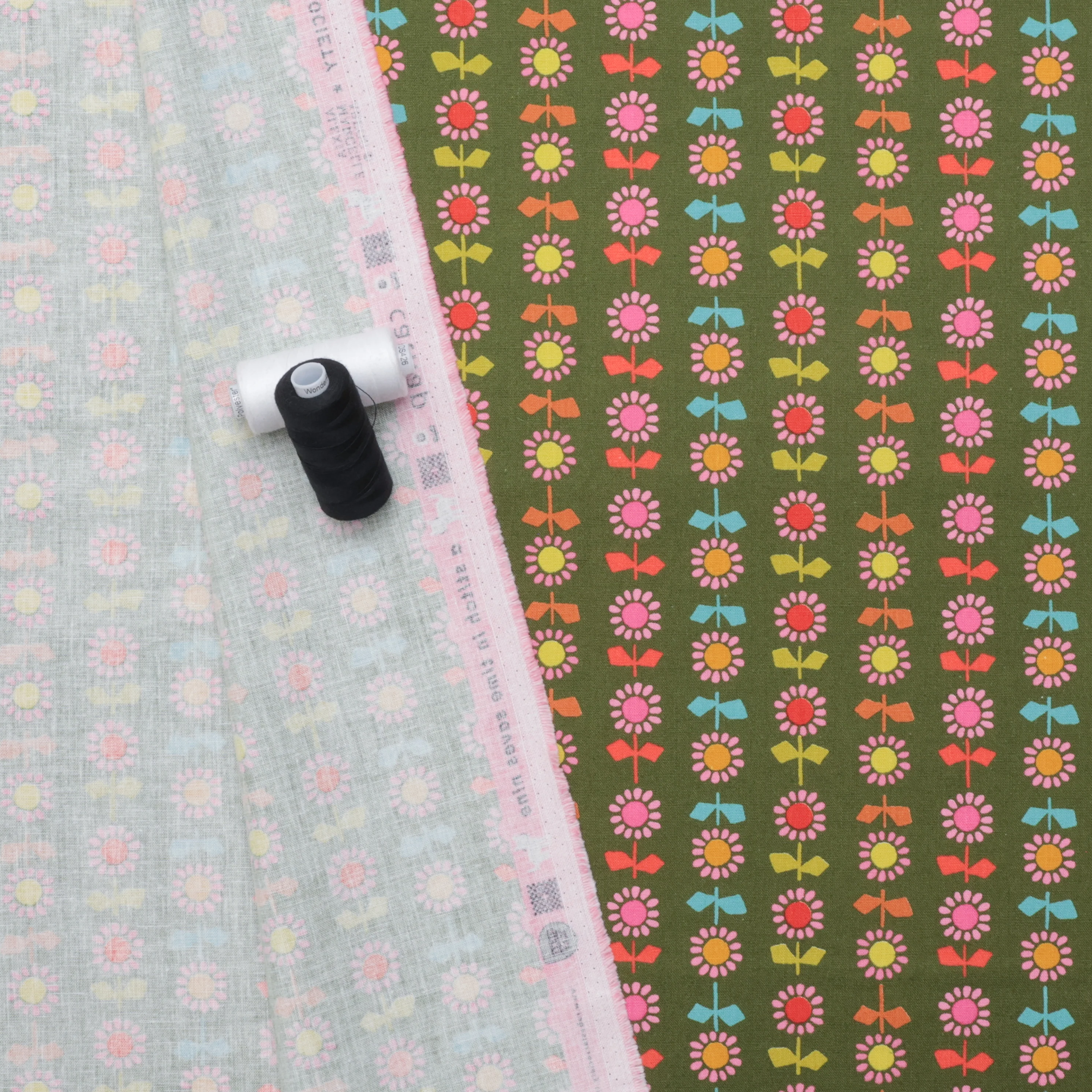 Ruby Star - Canvas - Catnap - Daisy Stripe - Sarah Green - Image 3