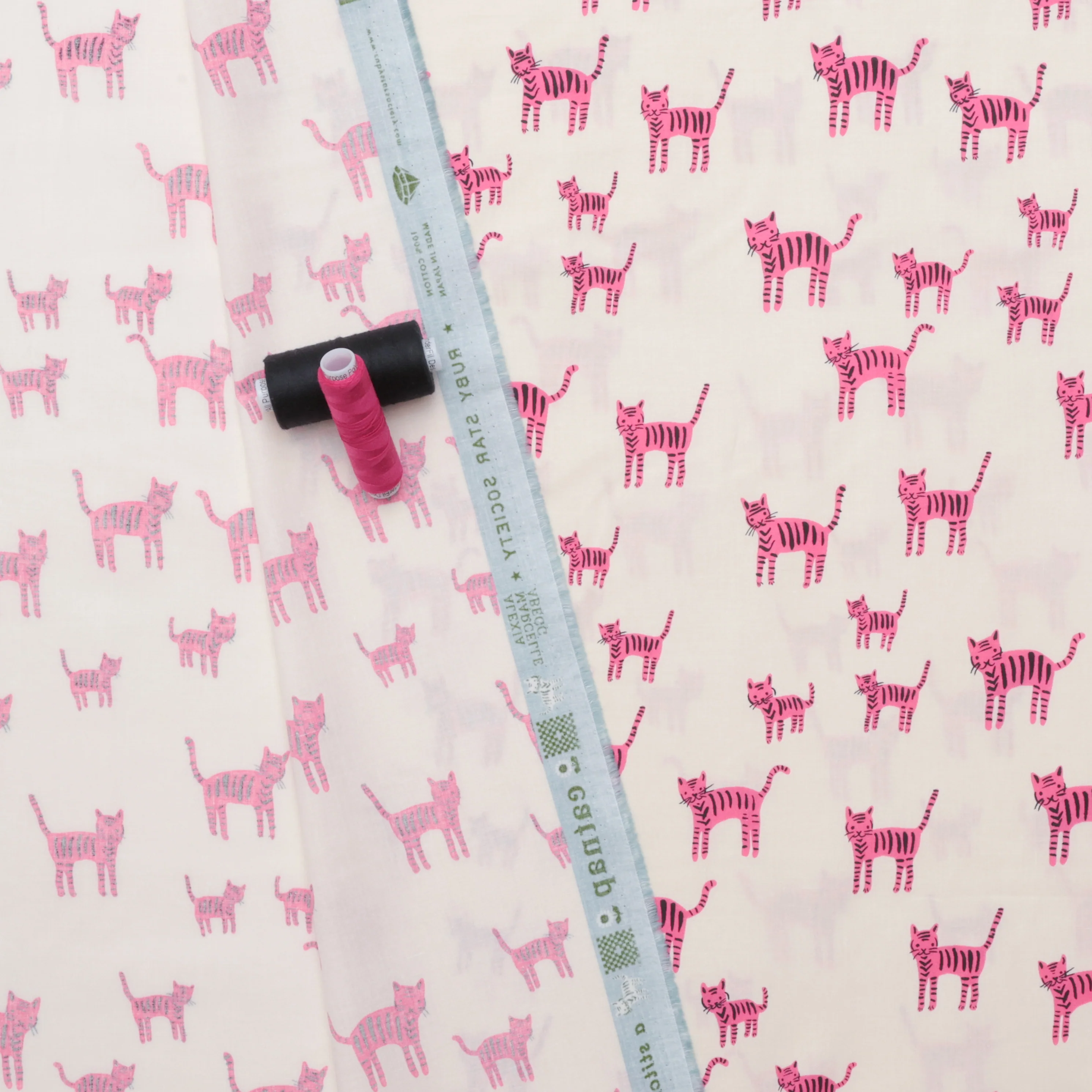 Ruby Star - Cotton - Catnap - Tiger Stripes - Playful - Image 3