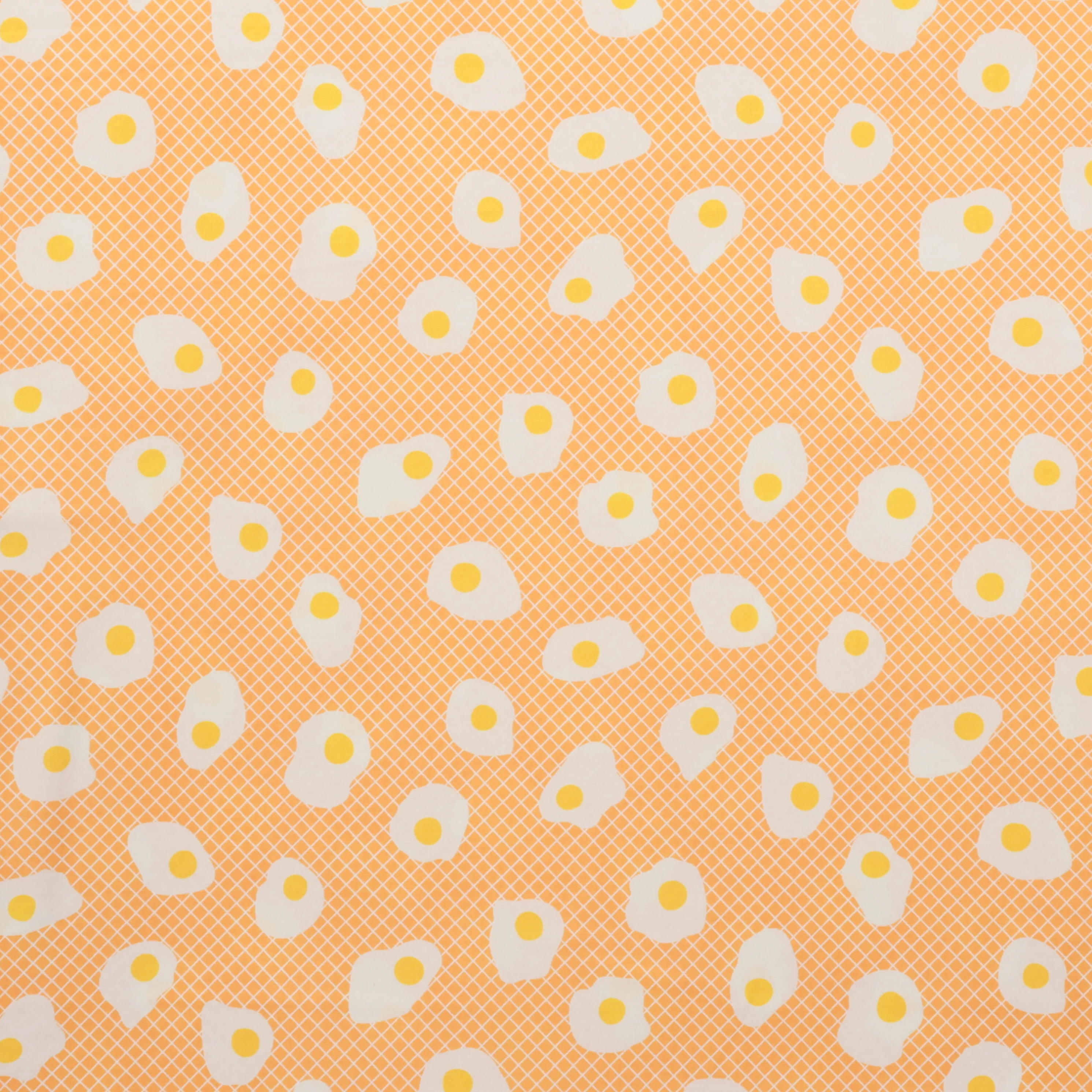 Ruby Star - Cotton - Egg And Friends - Fried Eggs - Cantaloupe - Image 2