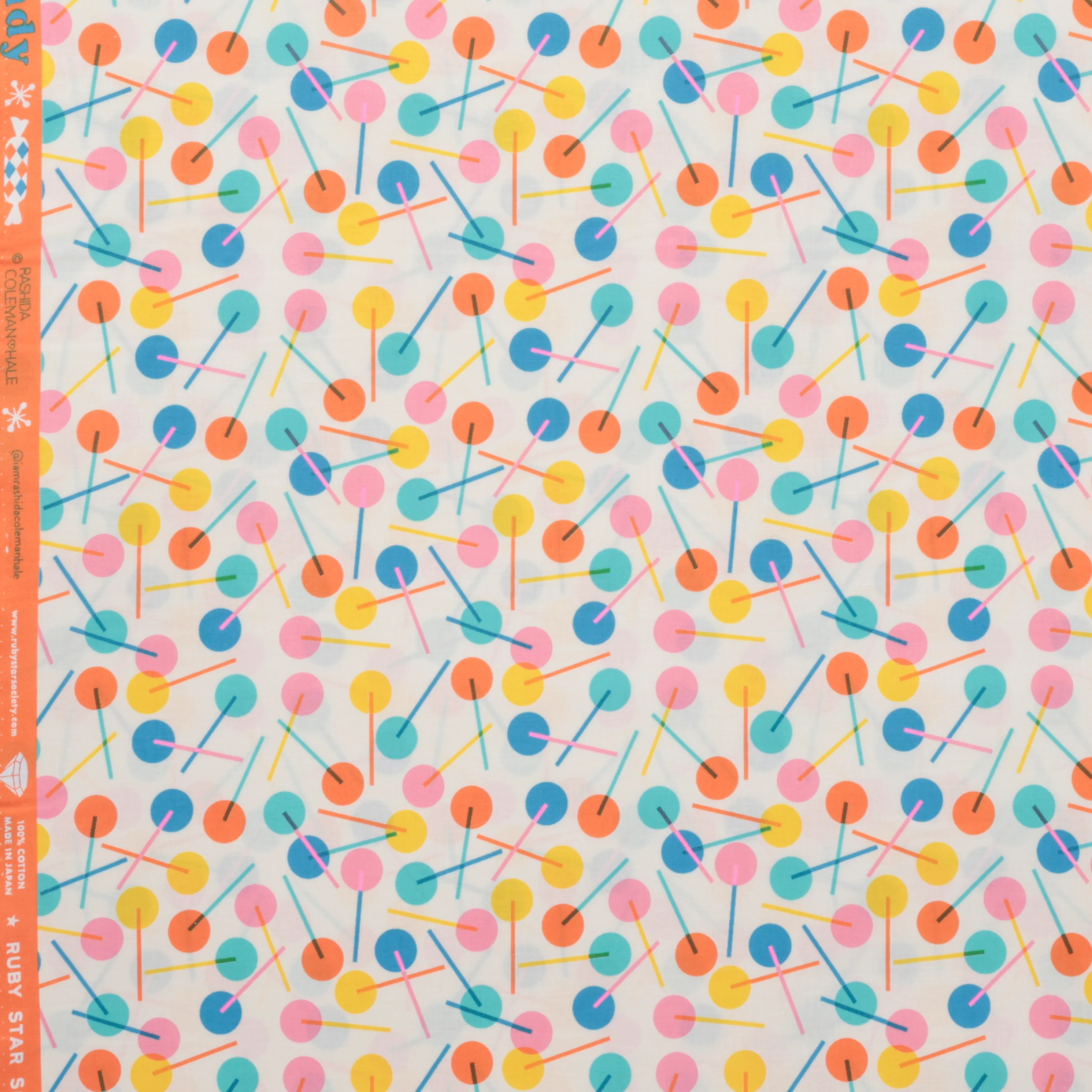 Ruby Star - Cotton - Eye Candy - Lollies - Natural - Image 2