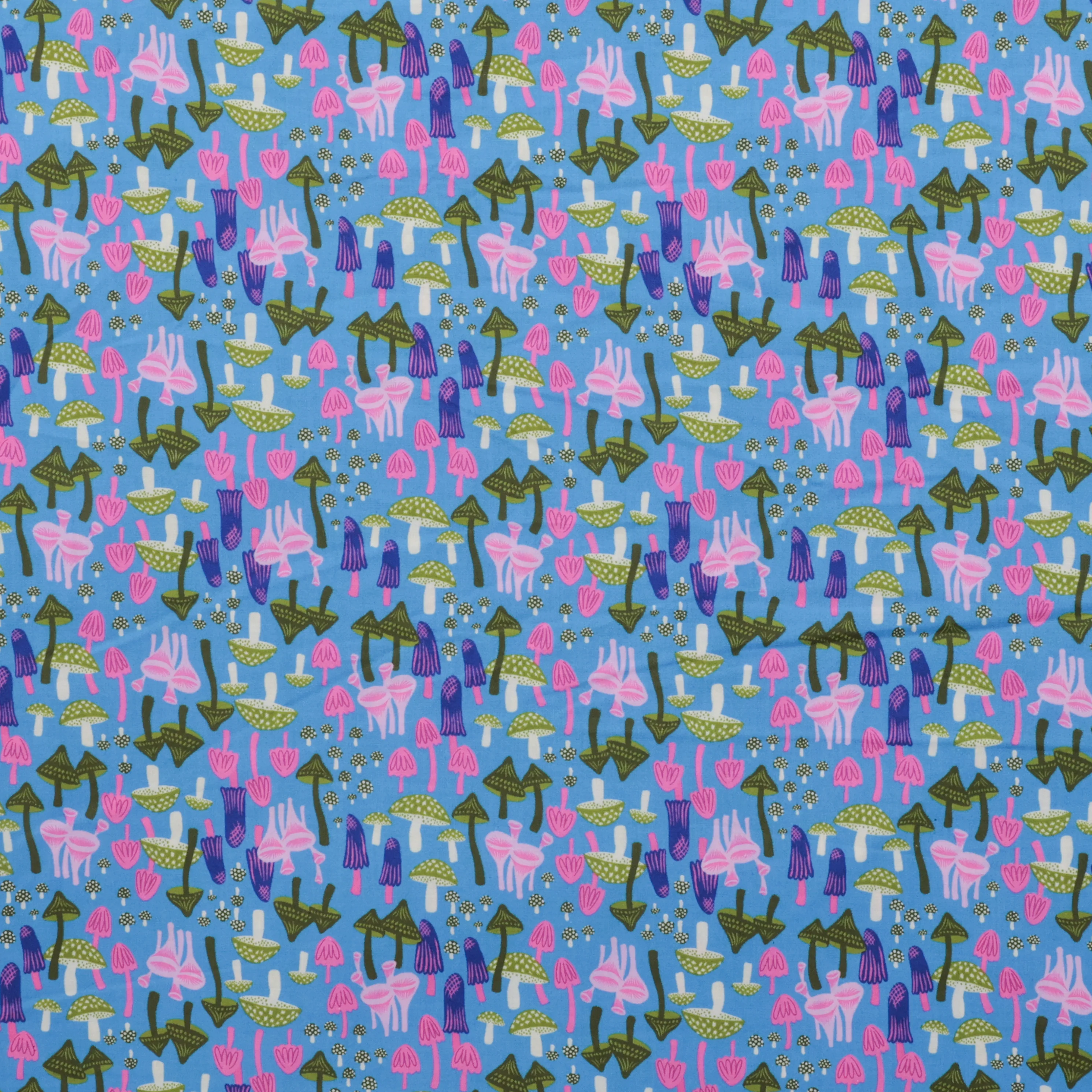 Ruby Star - Cotton - Hello Alice - Mushroom Land - Lindley Blue - Image 2