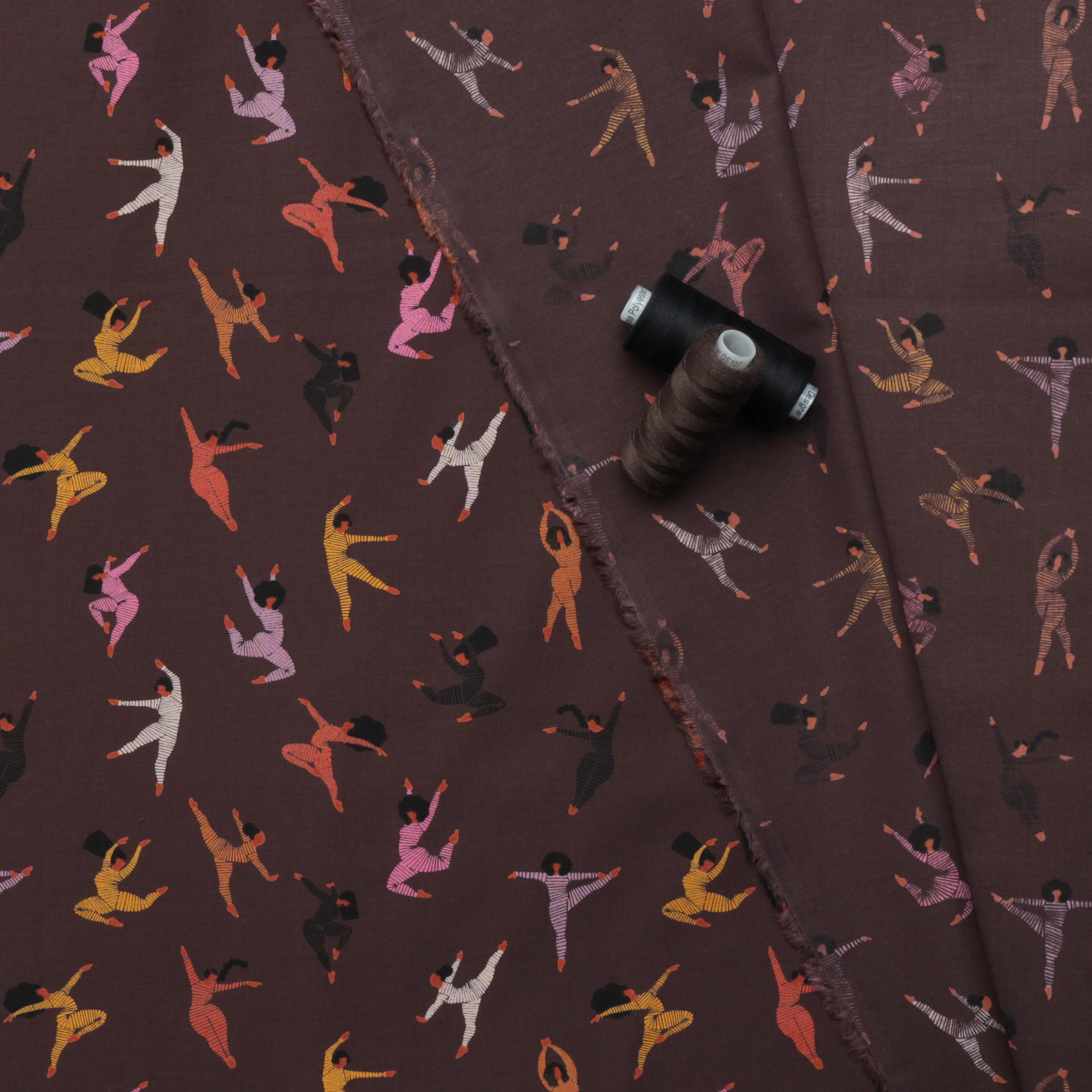 Ruby Star - Cotton - Linear - Leap - Caviar - Image 3