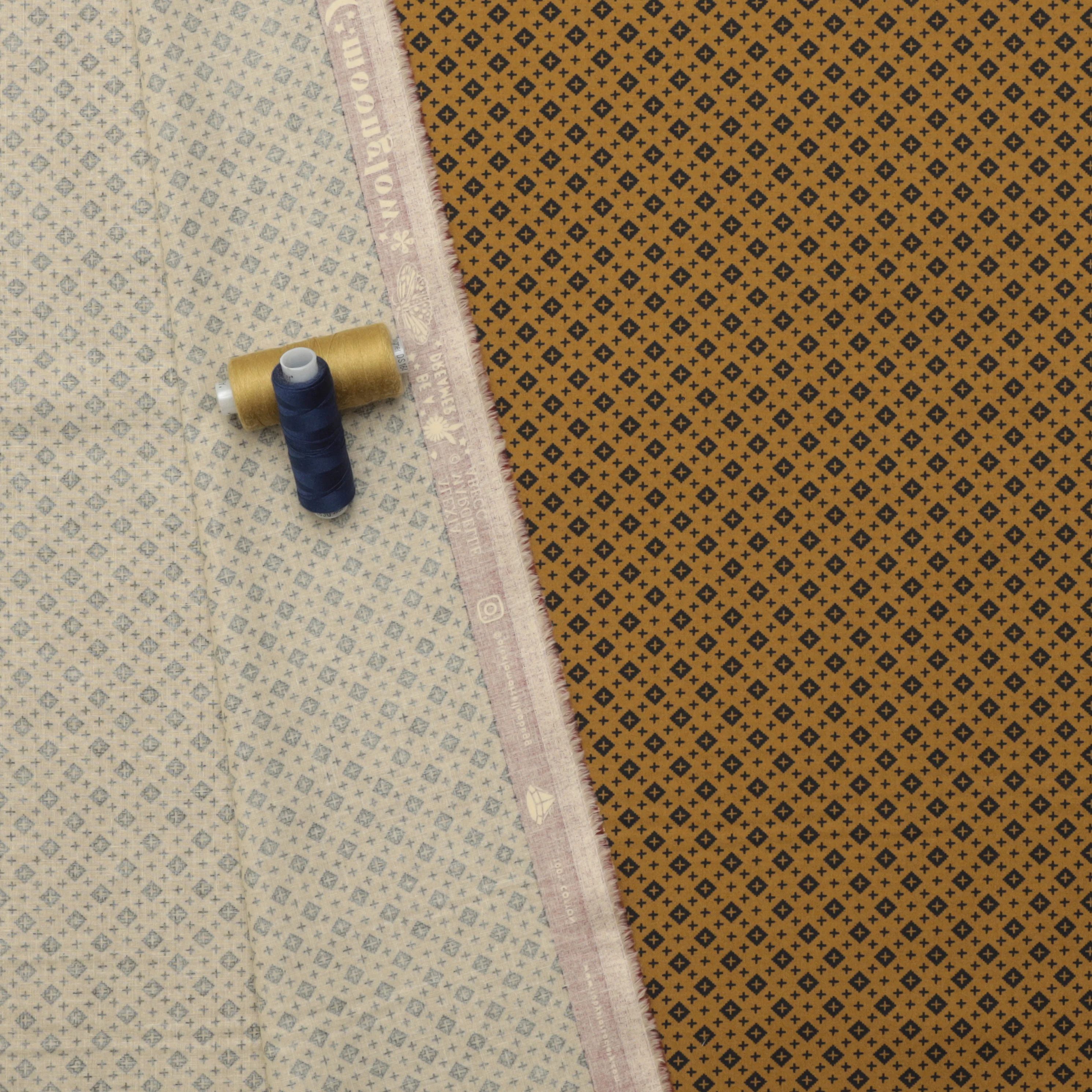 Ruby Star - Cotton - Moonglow - Geometic - Suede - Image 3