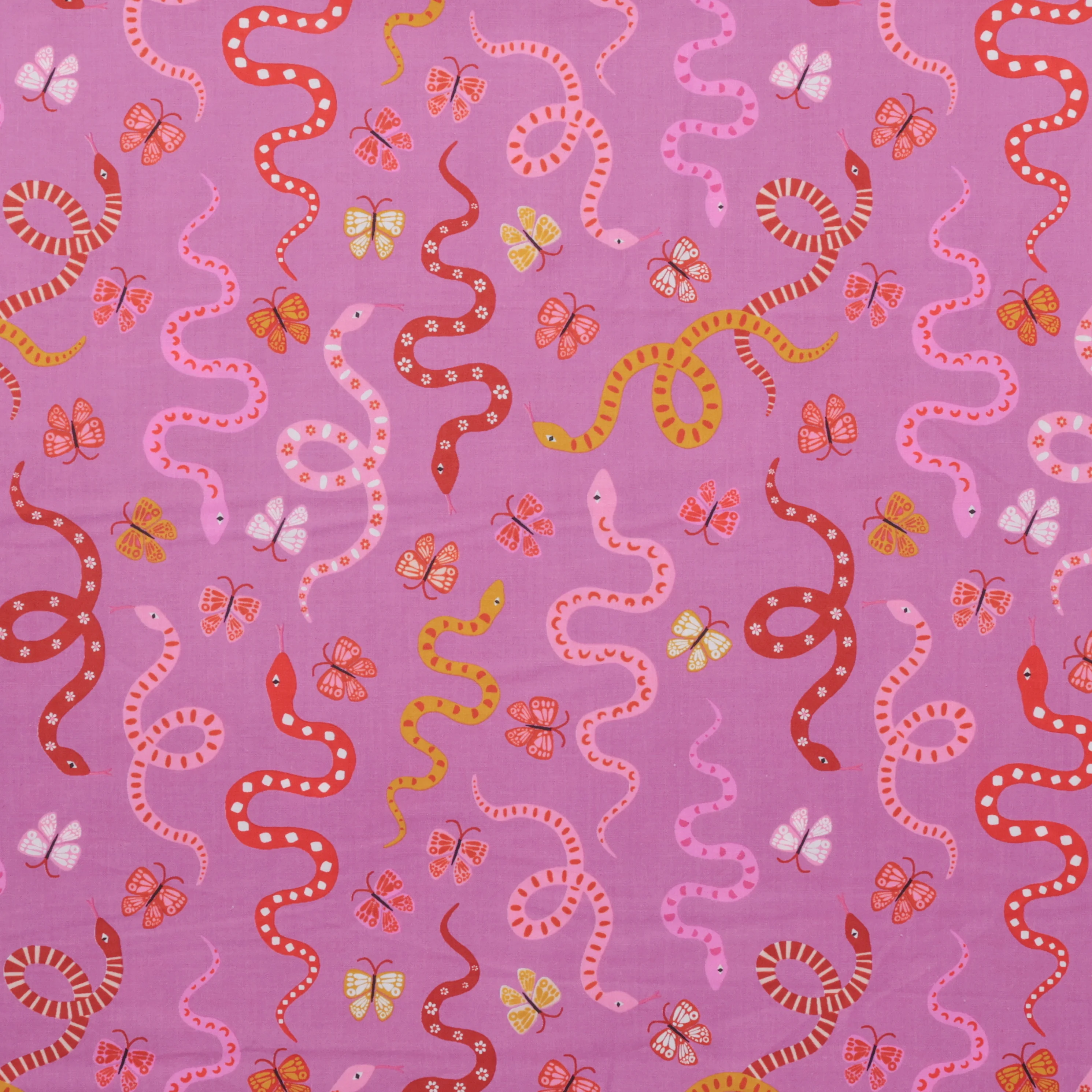 Ruby Star - Cotton - Ooh Lucky Lucky - Garden Snake - Heliotrope - Image 2