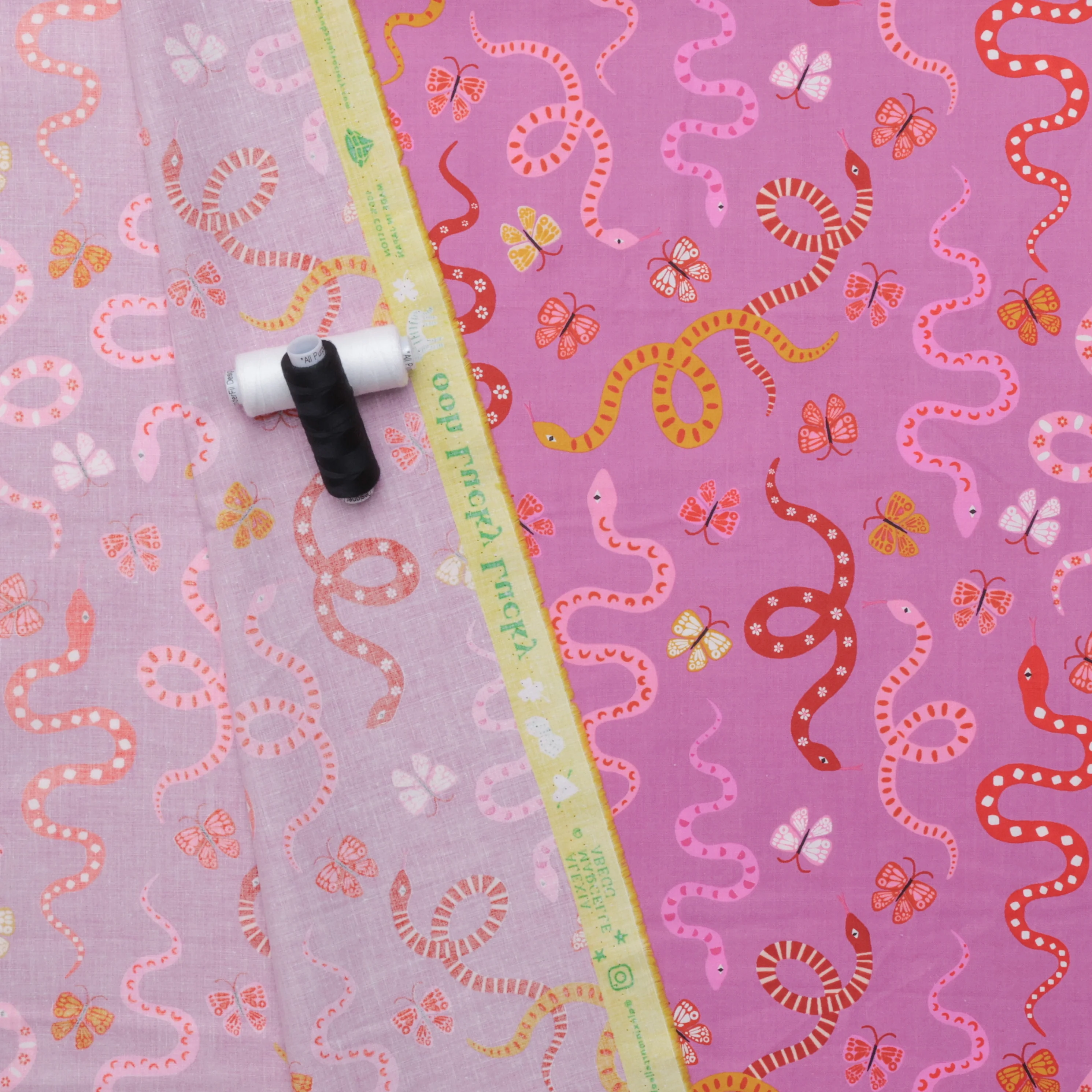 Ruby Star - Cotton - Ooh Lucky Lucky - Garden Snake - Heliotrope - Image 3