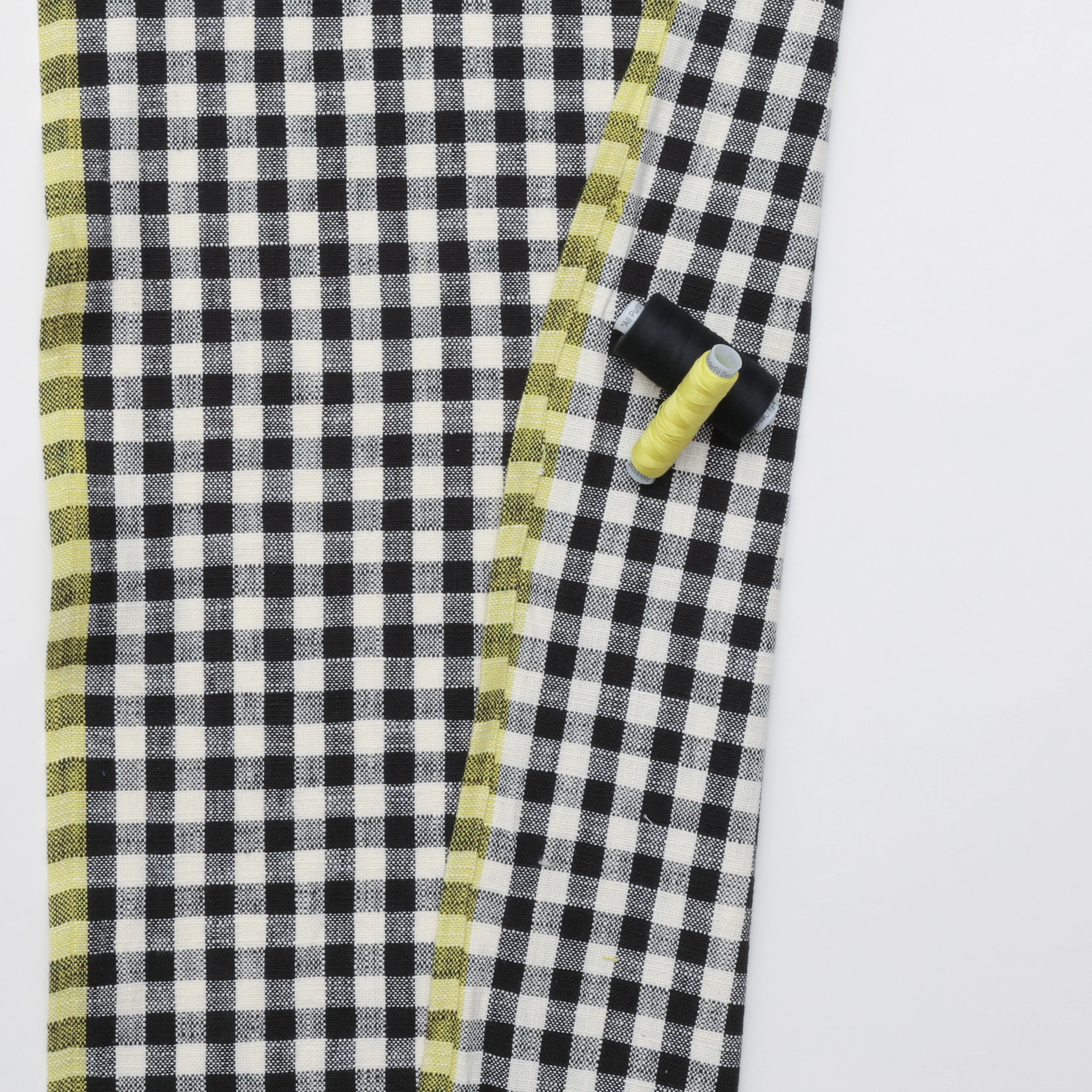 Ruby Star - Cotton - Sunshine Toweling - Small Checker - Black - Image 3