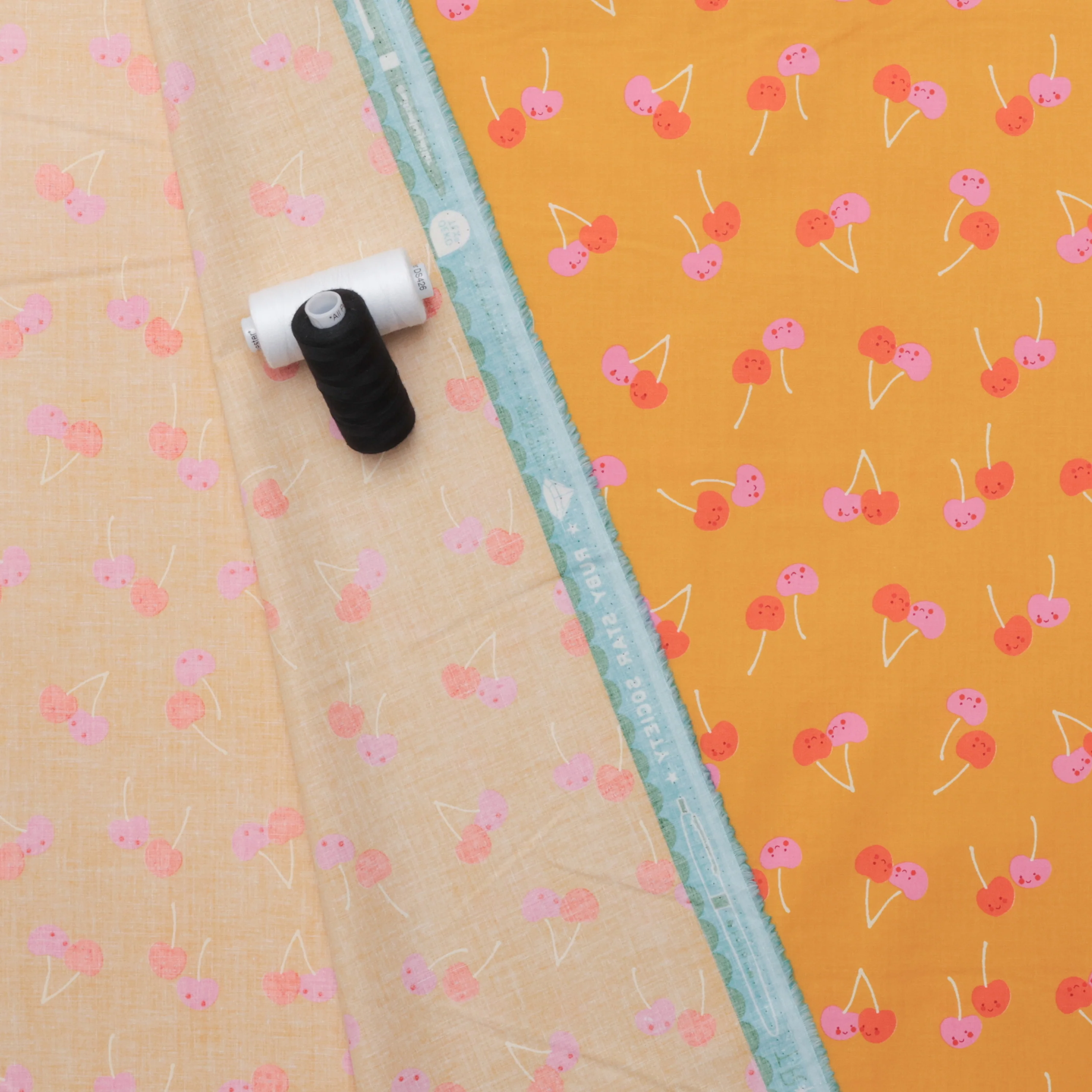 Ruby Star - Cotton - Trinketry - Cherry Friends - Goldenrod - Image 3