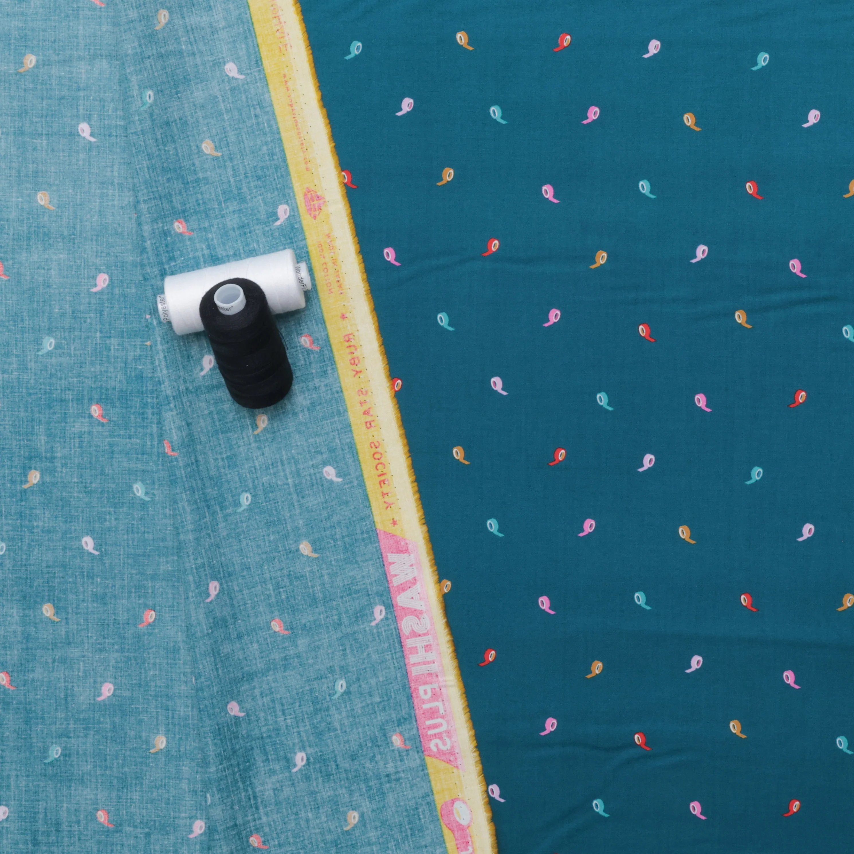 Ruby Star - Cotton - Washi Plus - Roll With It - Teal - Image 3
