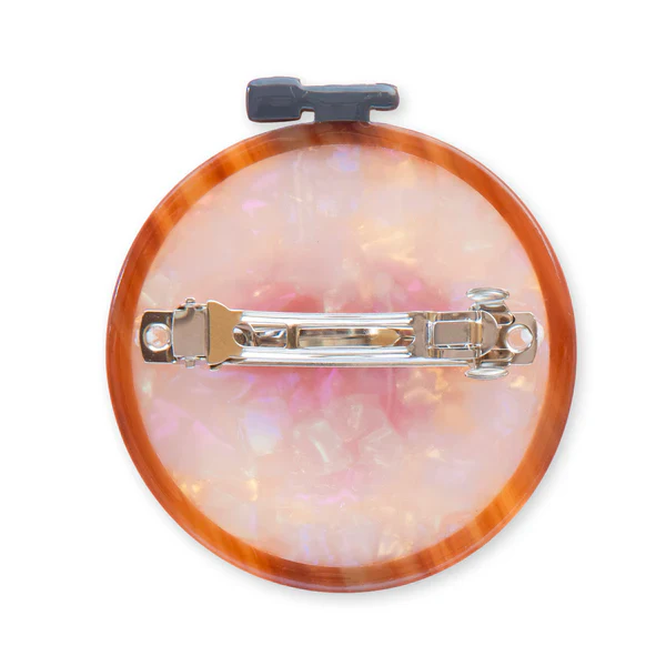 Sarah Hearts - Barrette - Cross Stitch Embroidery Hoop - Image 4