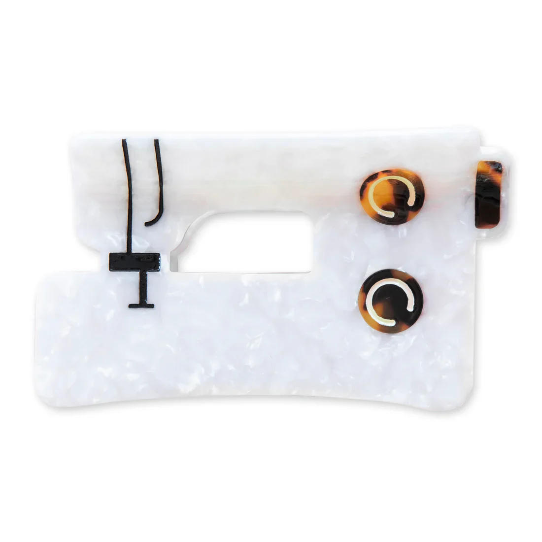Sarah Hearts - Hair Claw Clip - Sewing Machine - Image 6