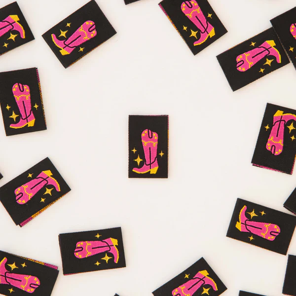 Sarah Hearts - Sewing Labels - Cowboy Boot - Image 3