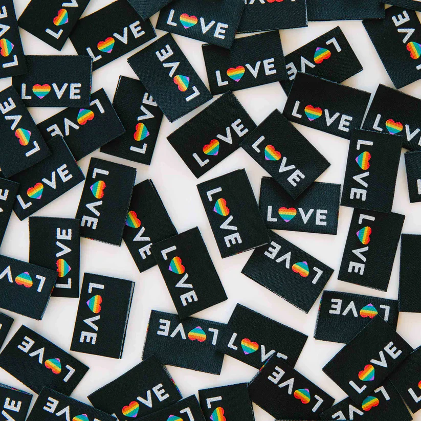 Sarah Hearts - Sewing Labels - Love Pride Heart - Image 3