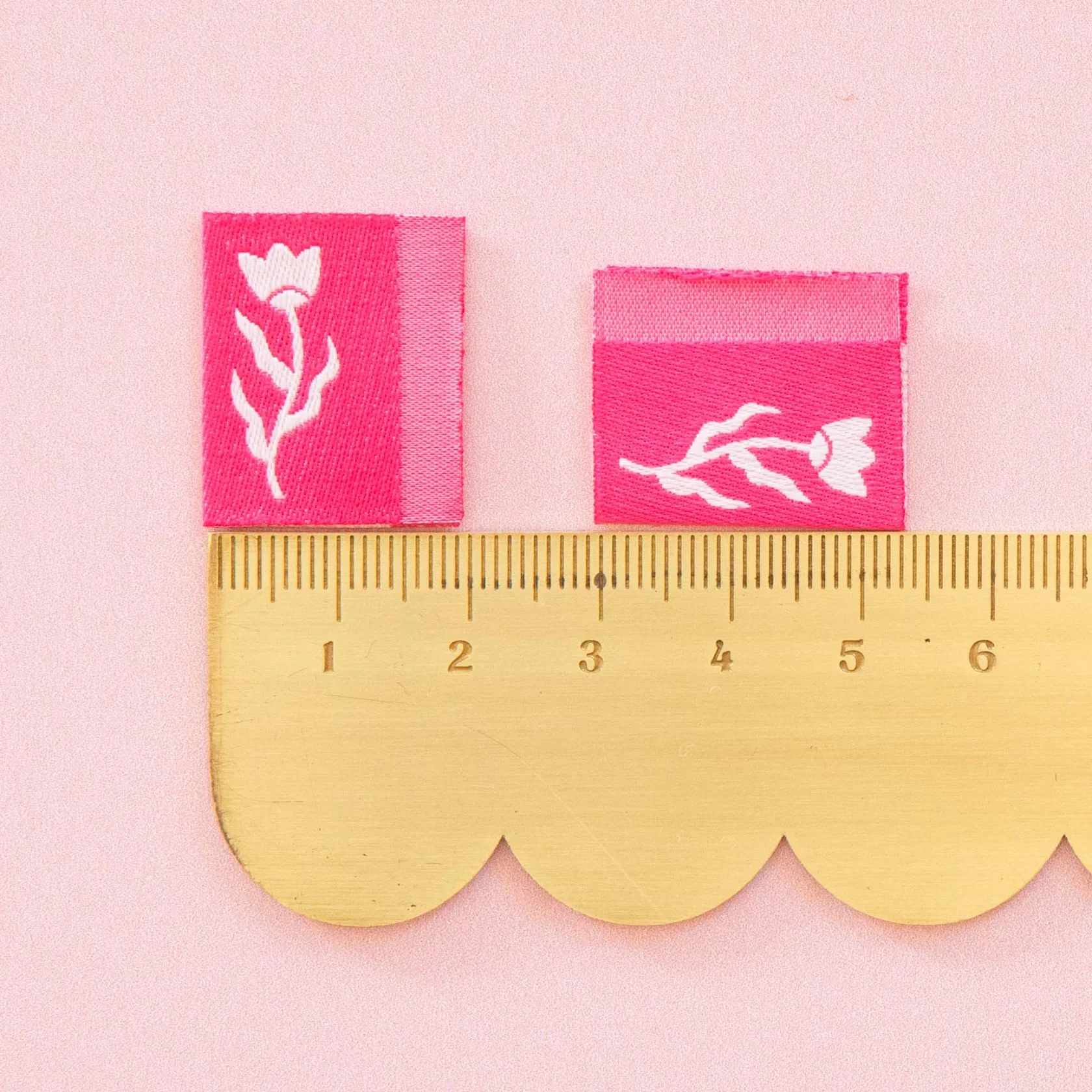 Sarah Hearts - Sewing Labels - Tiny Floral Side Labels - Image 3
