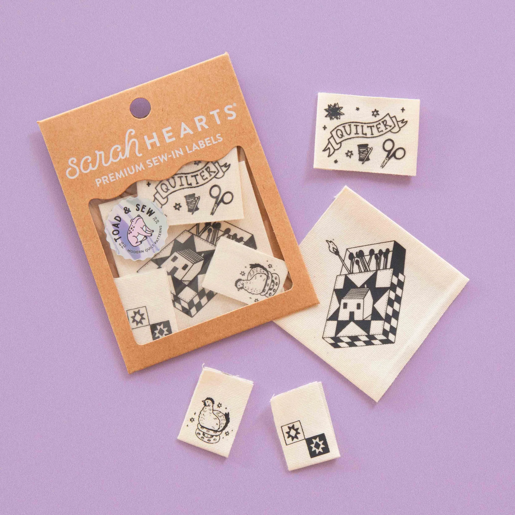 Sarah Hearts - Sewing Labels - Toad and Sew Quilty - Image 4