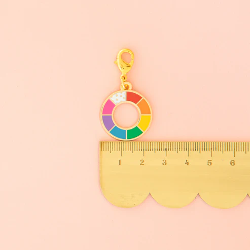 Sarah Hearts - Zipper Charm - Color Wheel - Image 3