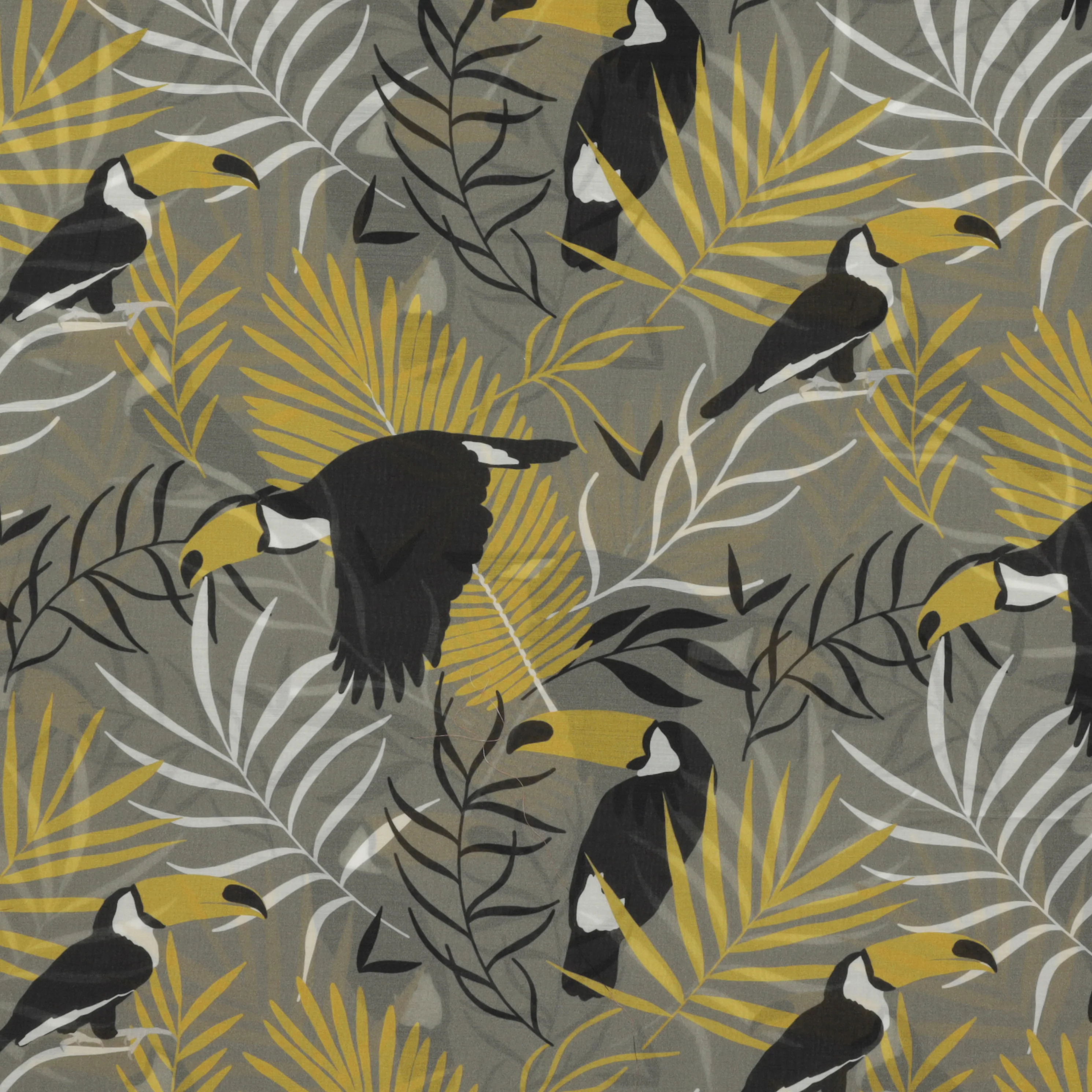Cotton Silk - Print - Digital Print - Khaki - Image 2