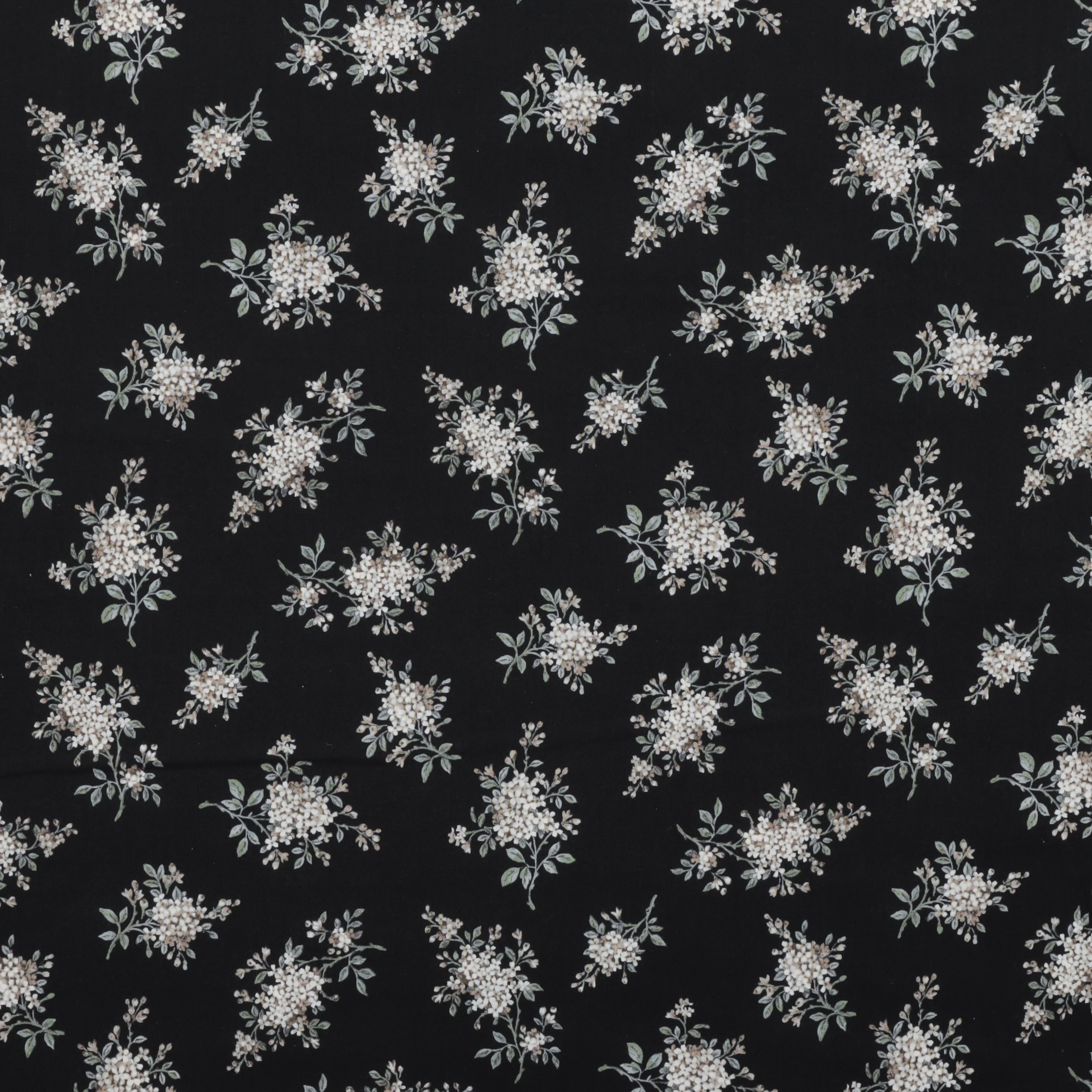 Sevenberry - Cotton - Petite Nostalgia - Small Flower - Black - Image 2
