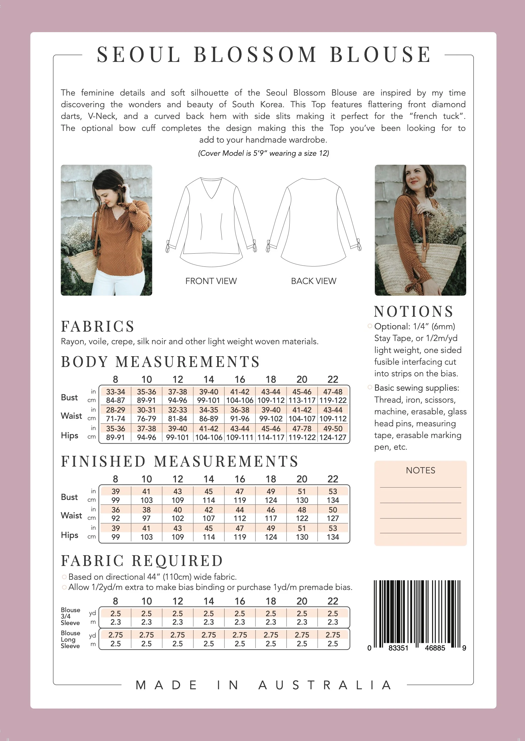 Sew To Grow - Seoul Blossom Blouse - Image 6