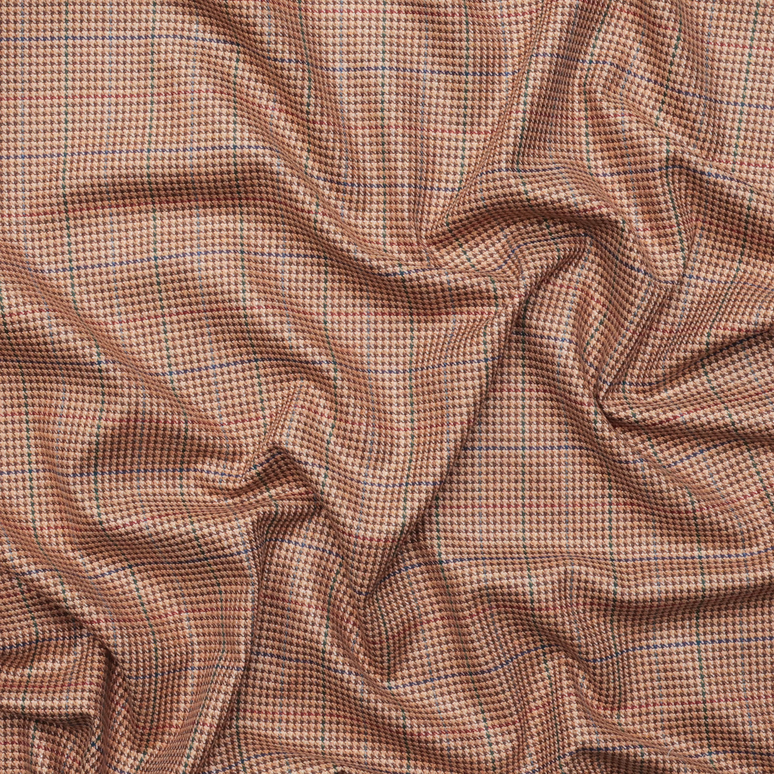Silk Wool - Suiting - Tweed - Caramel