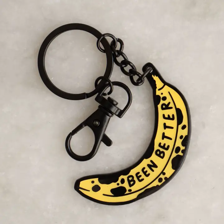 Stay Home Club - Enamel Keychain - Been Better (Banana) - Image 2