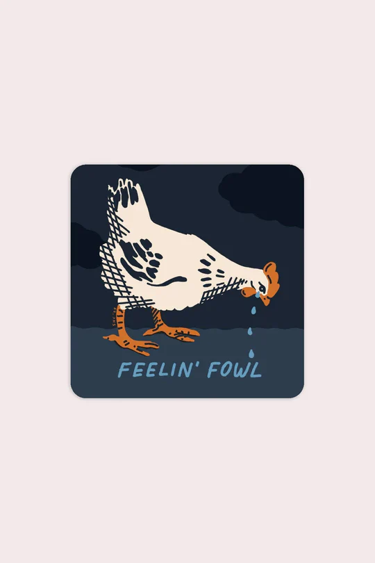 Stay Home Club - Vinyl Sticker - Feelin' Fowl (Hen) - Image 2