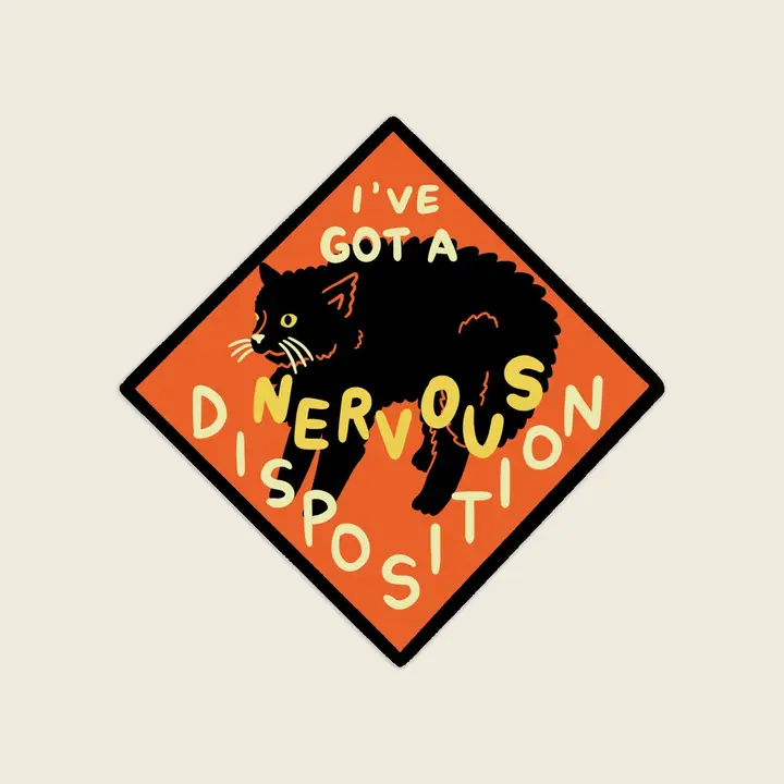 Stay Home Club - Vinyl Sticker - Nervous Disposition - Image 2