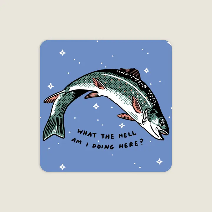 Stay Home Club - Vinyl Sticker - What The Hell - Image 2
