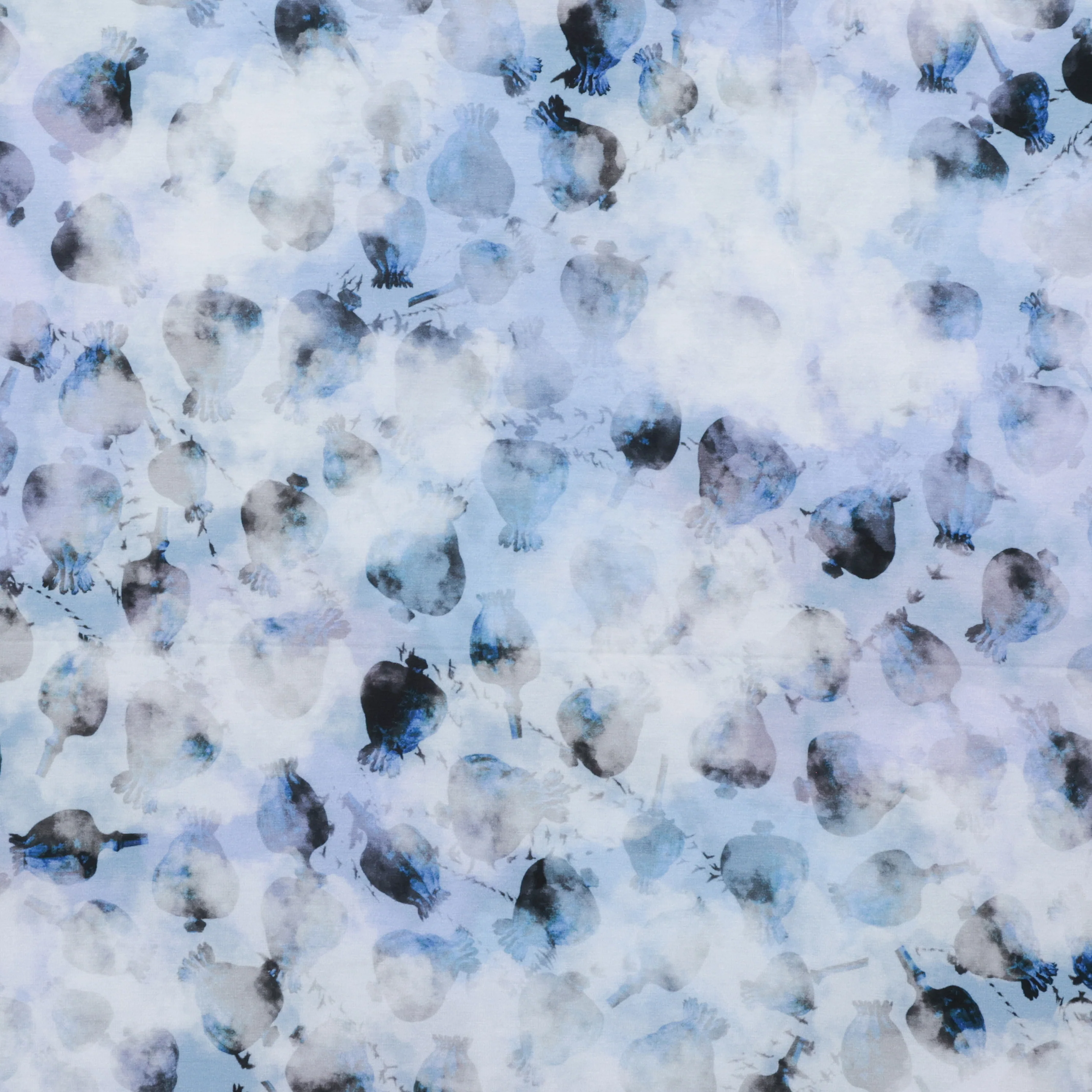 Stof - Viscose - Avalana - Jersey - Poppy - Periwinkle - Image 2