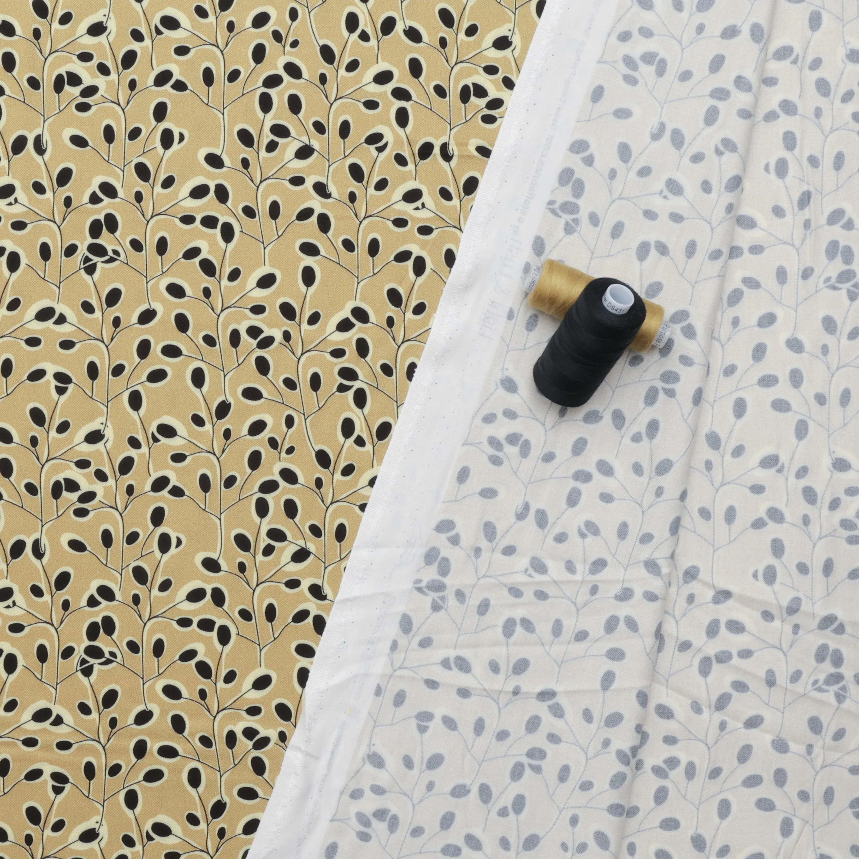 Stof - Viscose - Light and Lush Twill - Floral Vine - Image 3