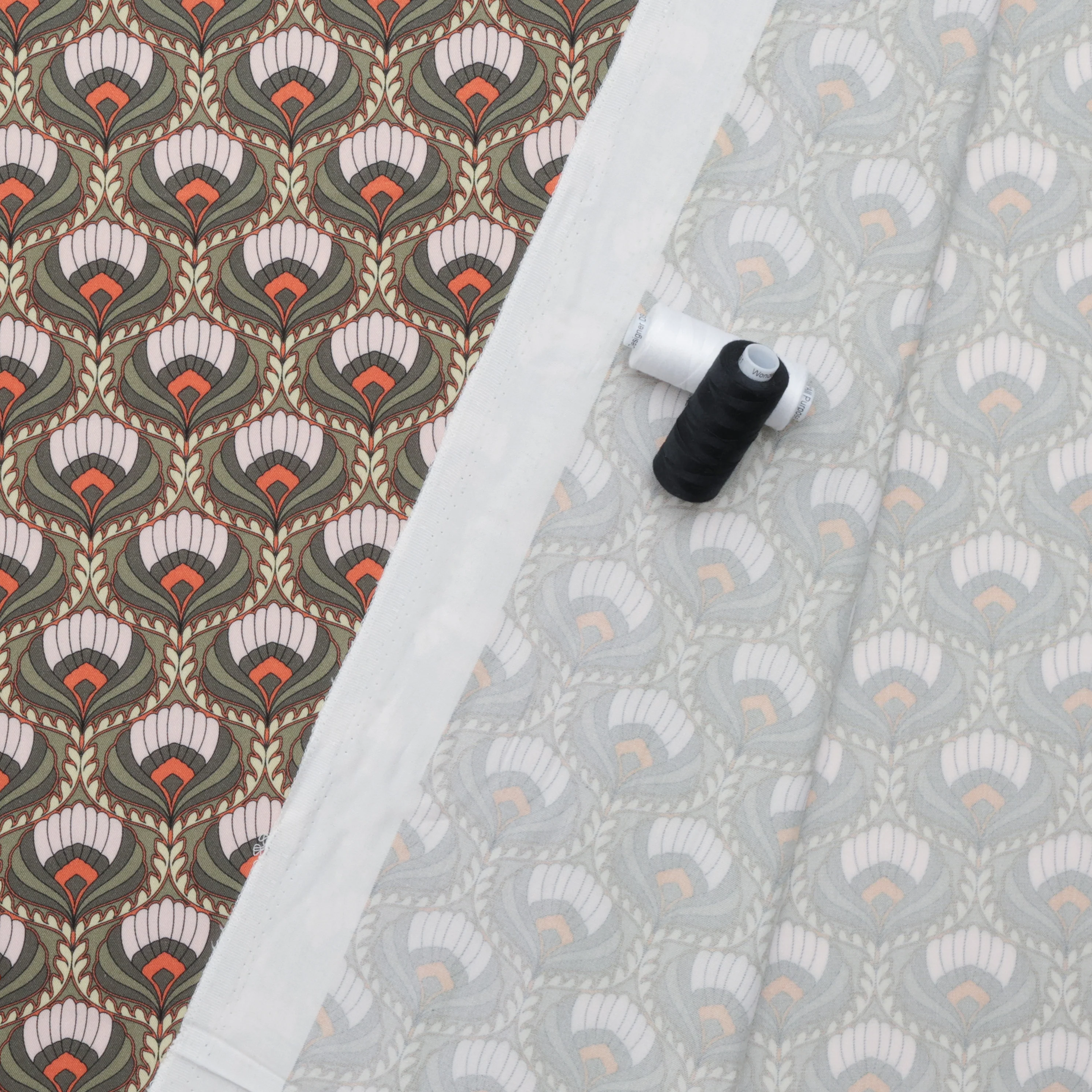 Stof - Viscose - Light and Lush Twill - Olive Ivory - Image 3