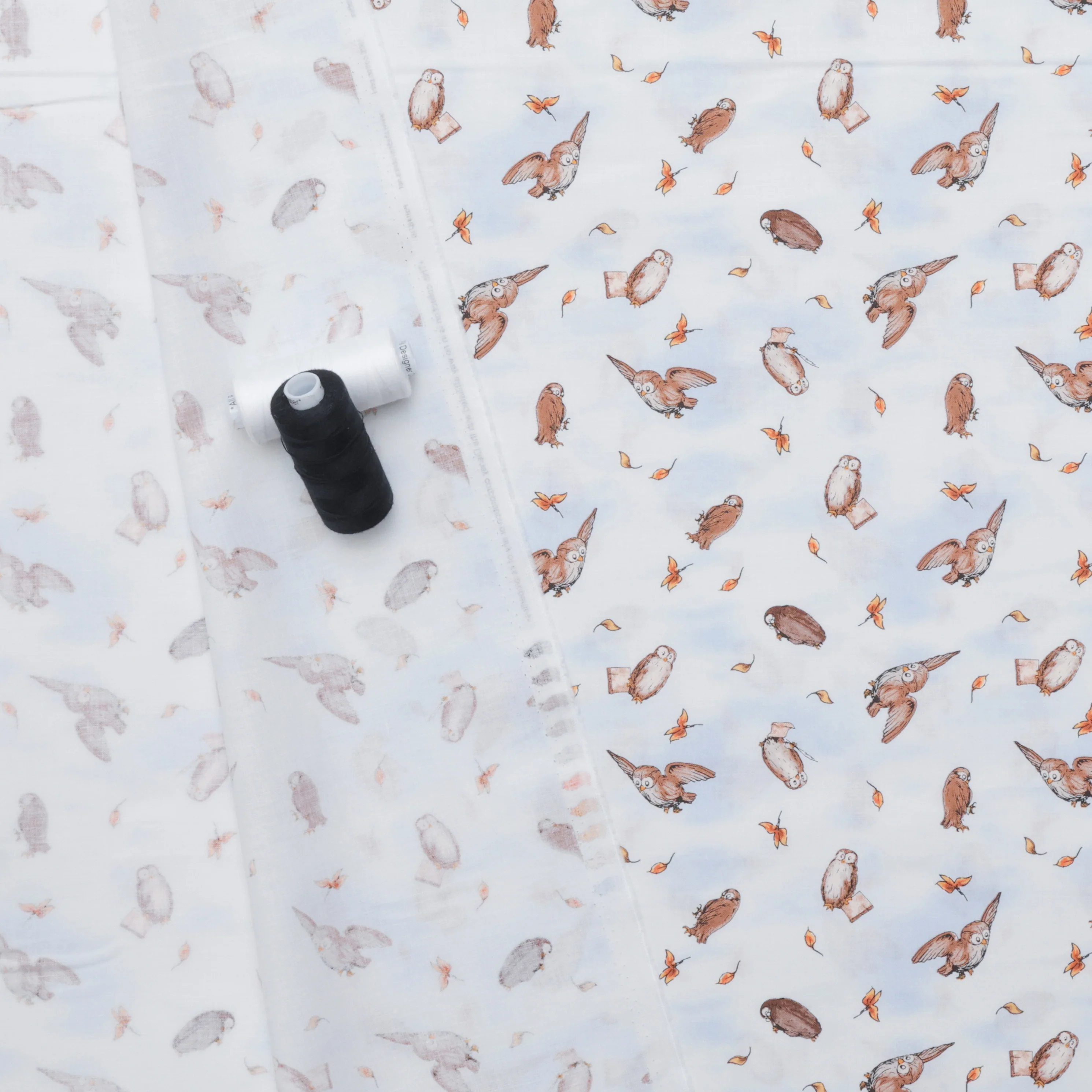 Studio E - Cotton - Classic Winnie - Owls - Lt Blue - Image 3