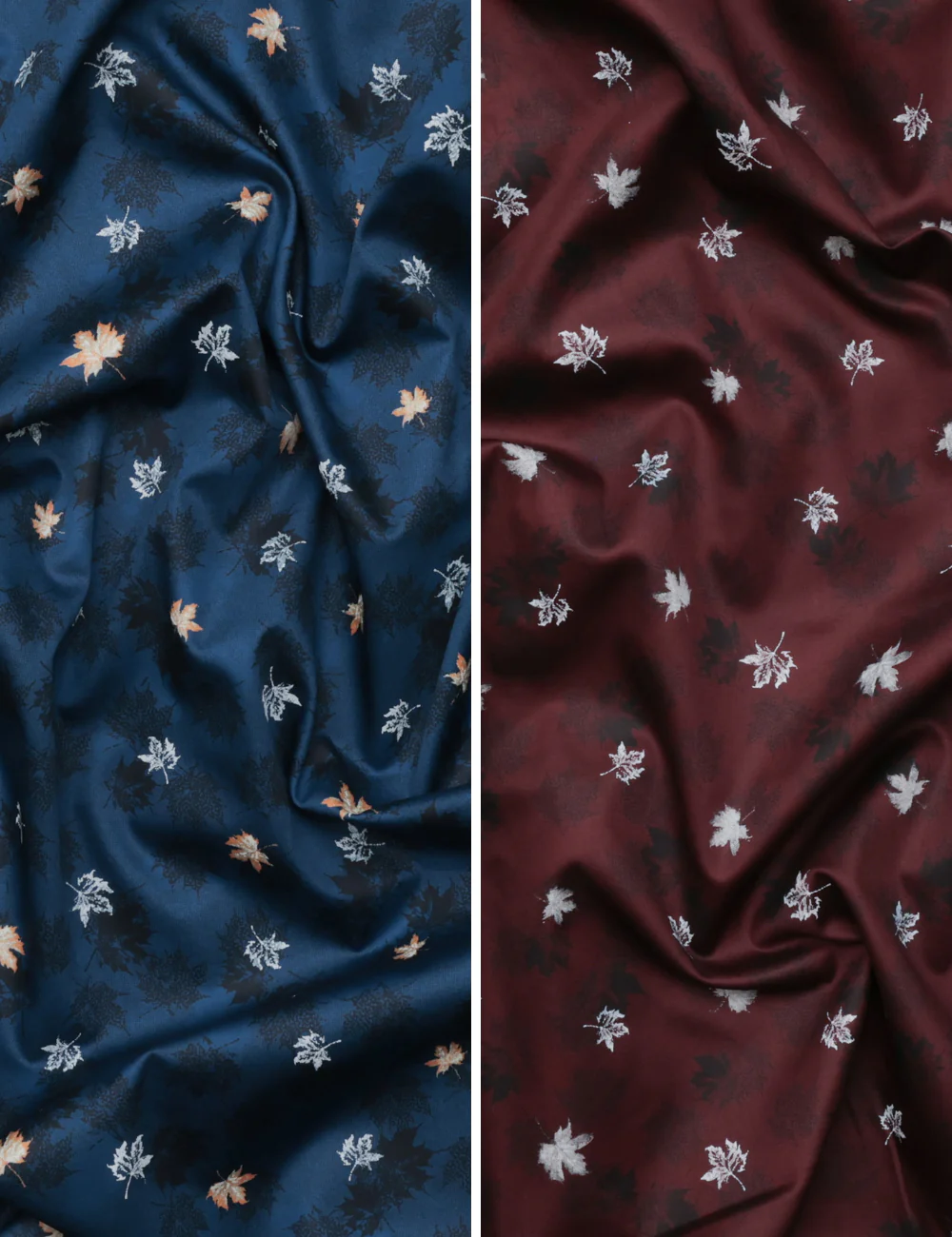 Superlux - Cotton Shirting - Print - Maple Leaf - Assorted