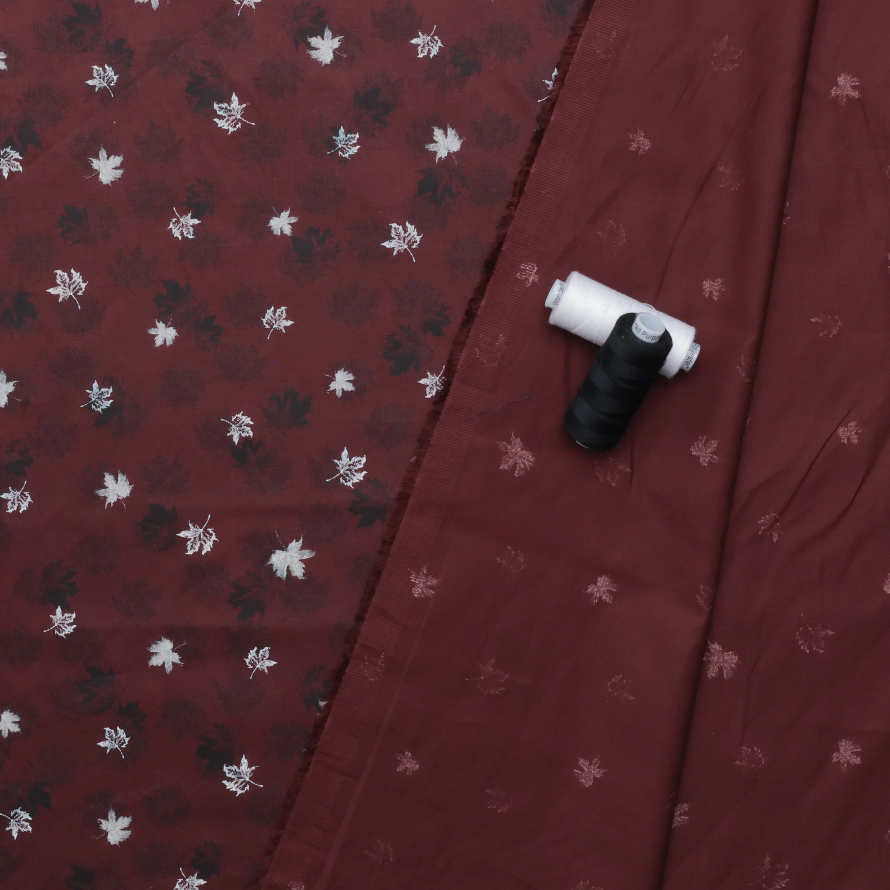 Superlux - Cotton Shirting - Print - Maple Leaf - Assorted - Image 2