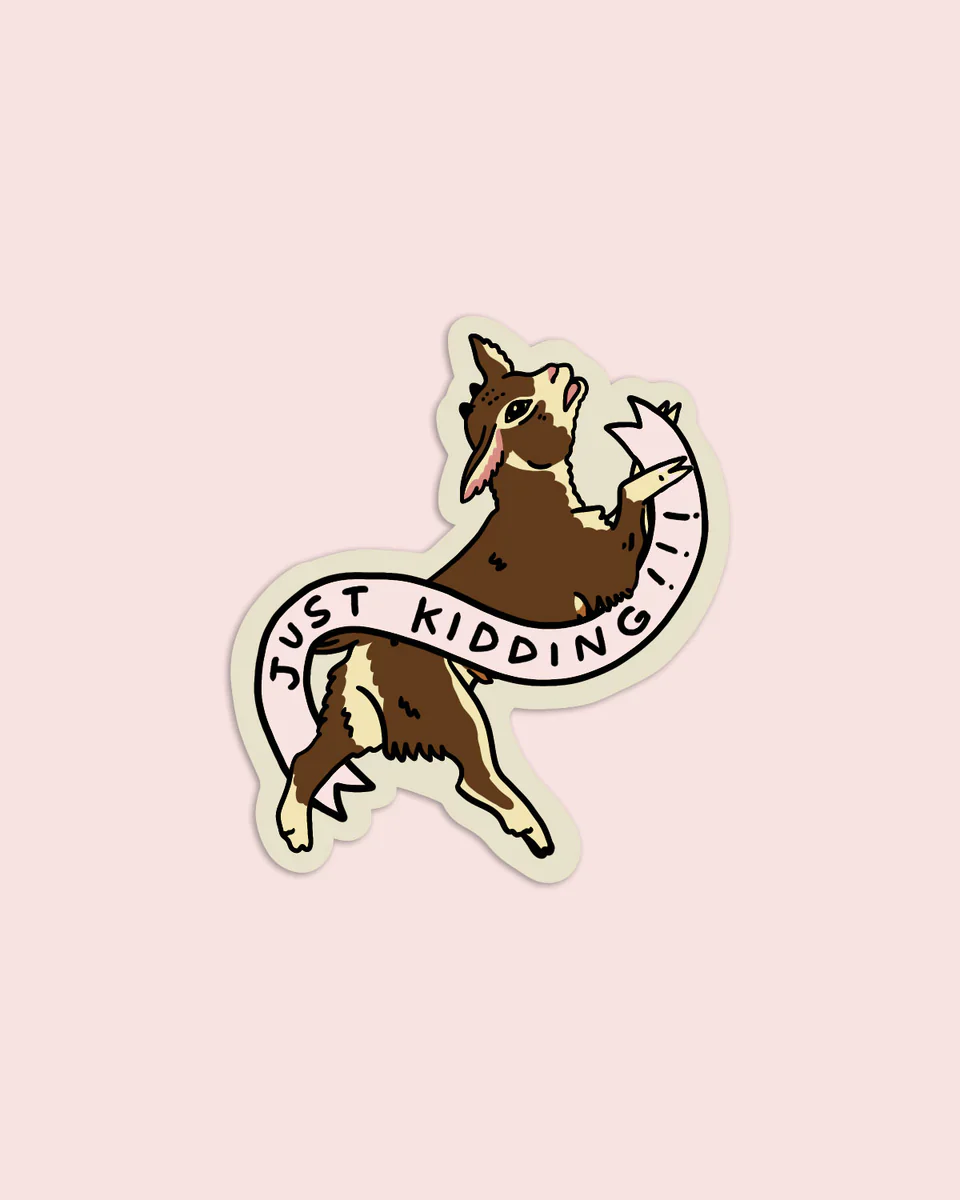 The Golden Doodle - Vinyl Sticker - Just Kidding - Image 2