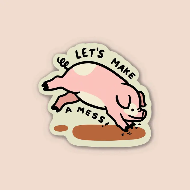 The Golden Doodle - Vinyl Sticker - Let's Make a Mess  - Image 2