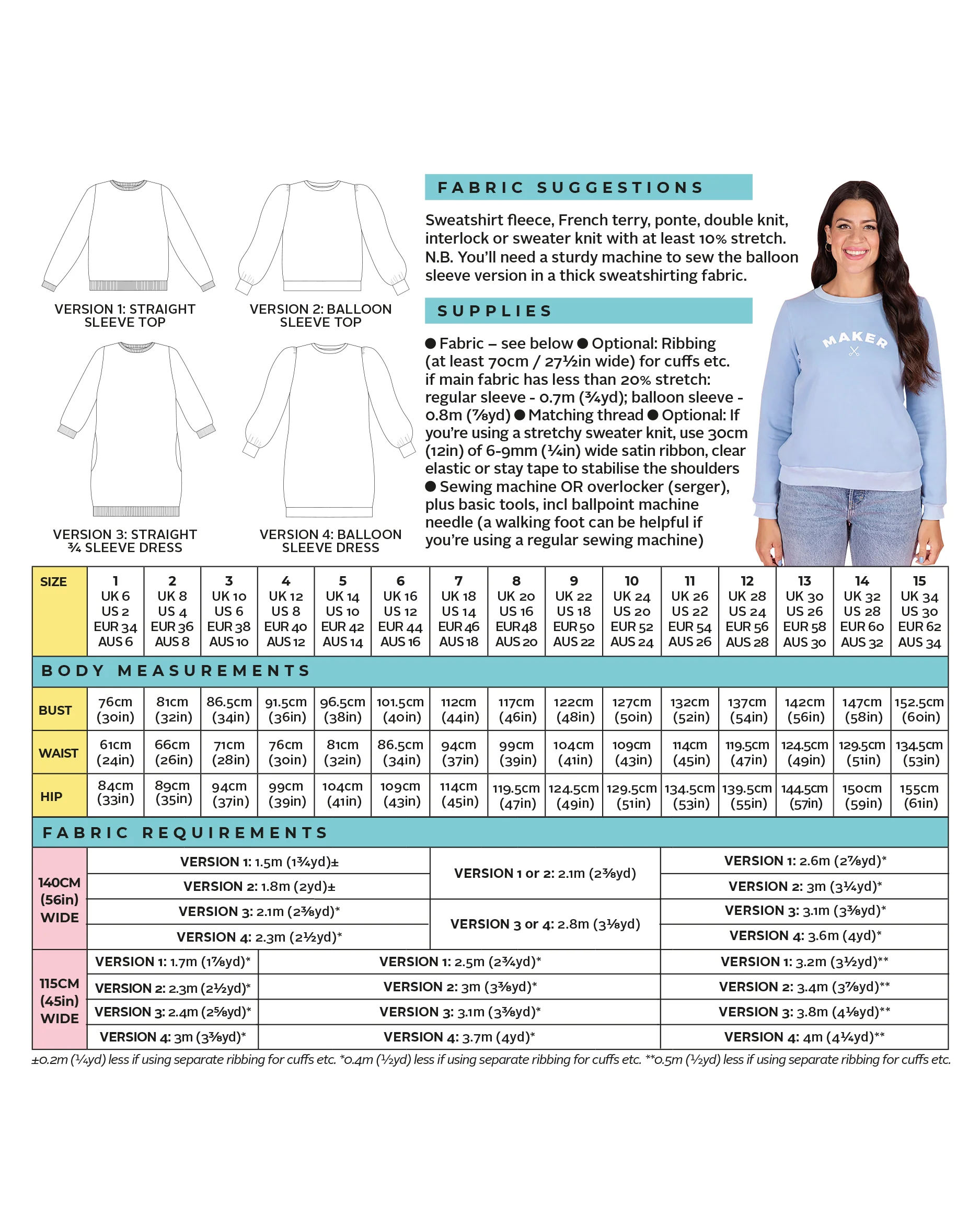Tilly And The Buttons - Billie Sweatshirt & Dress - Image 25