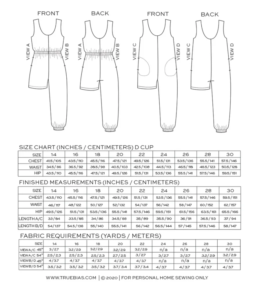True Bias - Nova Jumpsuit 14-30 - Image 5