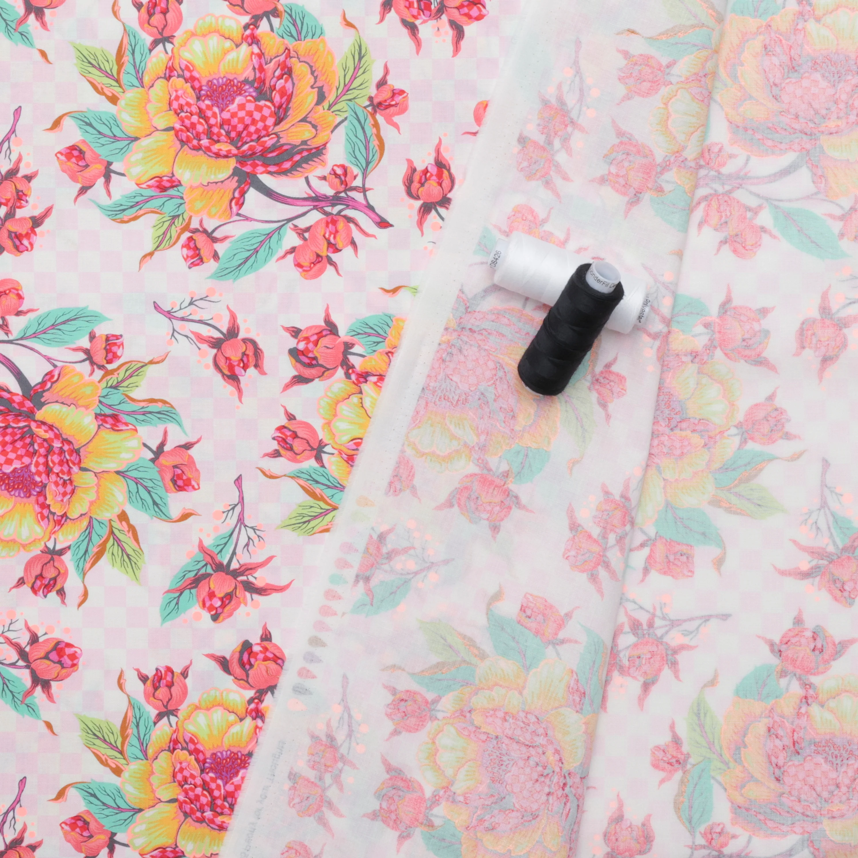 Tula Pink - Cotton - Untamed - Peony For Your Thoughts - Lunar - Image 3