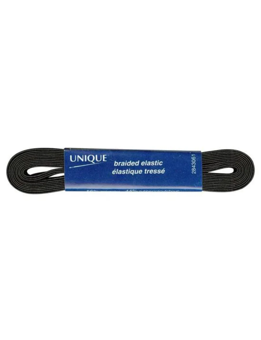 UNIQUE - Braided Elastic - 6mm - Black