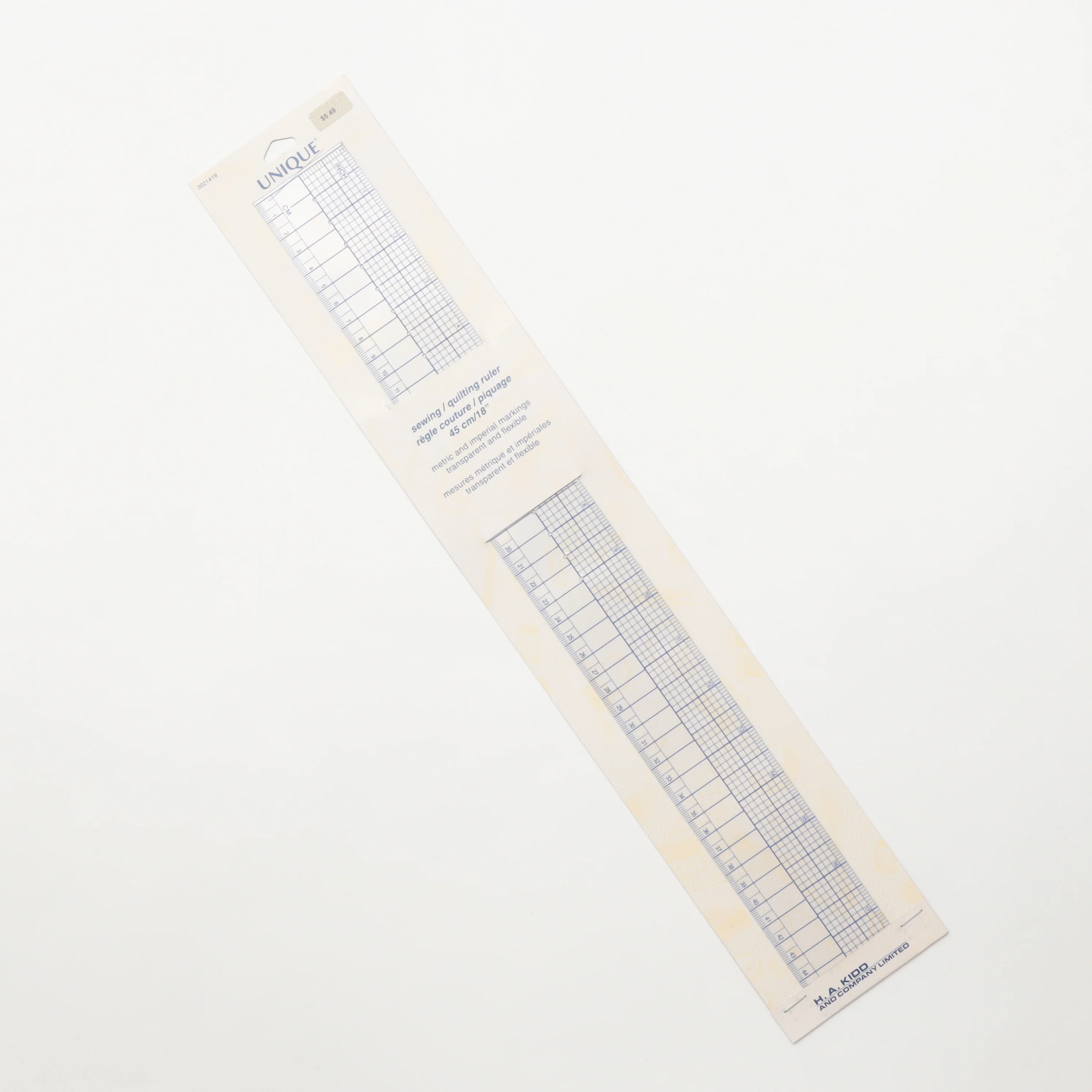 UNIQUE - Dress / Quilt Ruler - 18" - Image 2