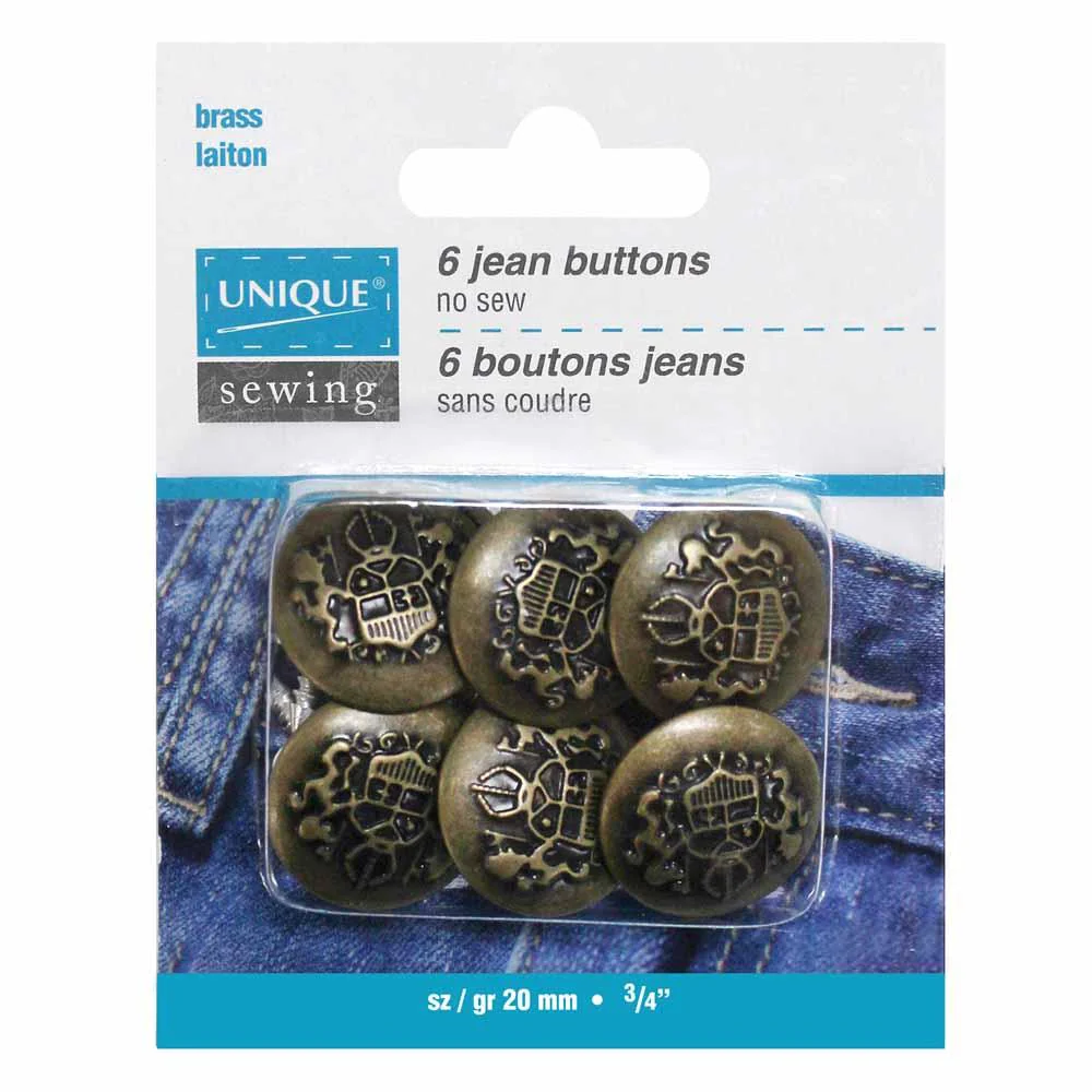 UNIQUE - Jean Buttons - 20mm - Assorted - Image 2