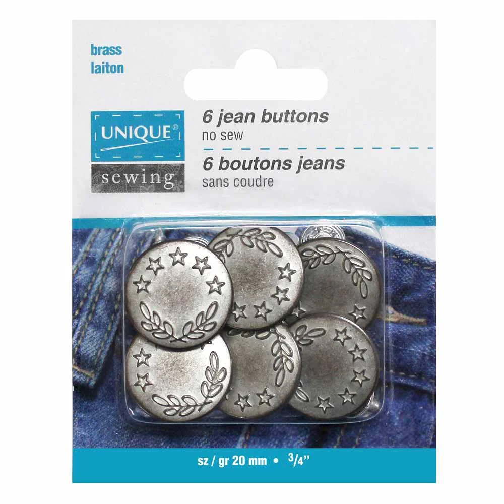 UNIQUE - Jean Buttons - 20mm - Assorted - Image 3
