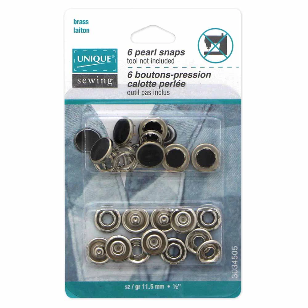 UNIQUE - Pearl Snap - Black