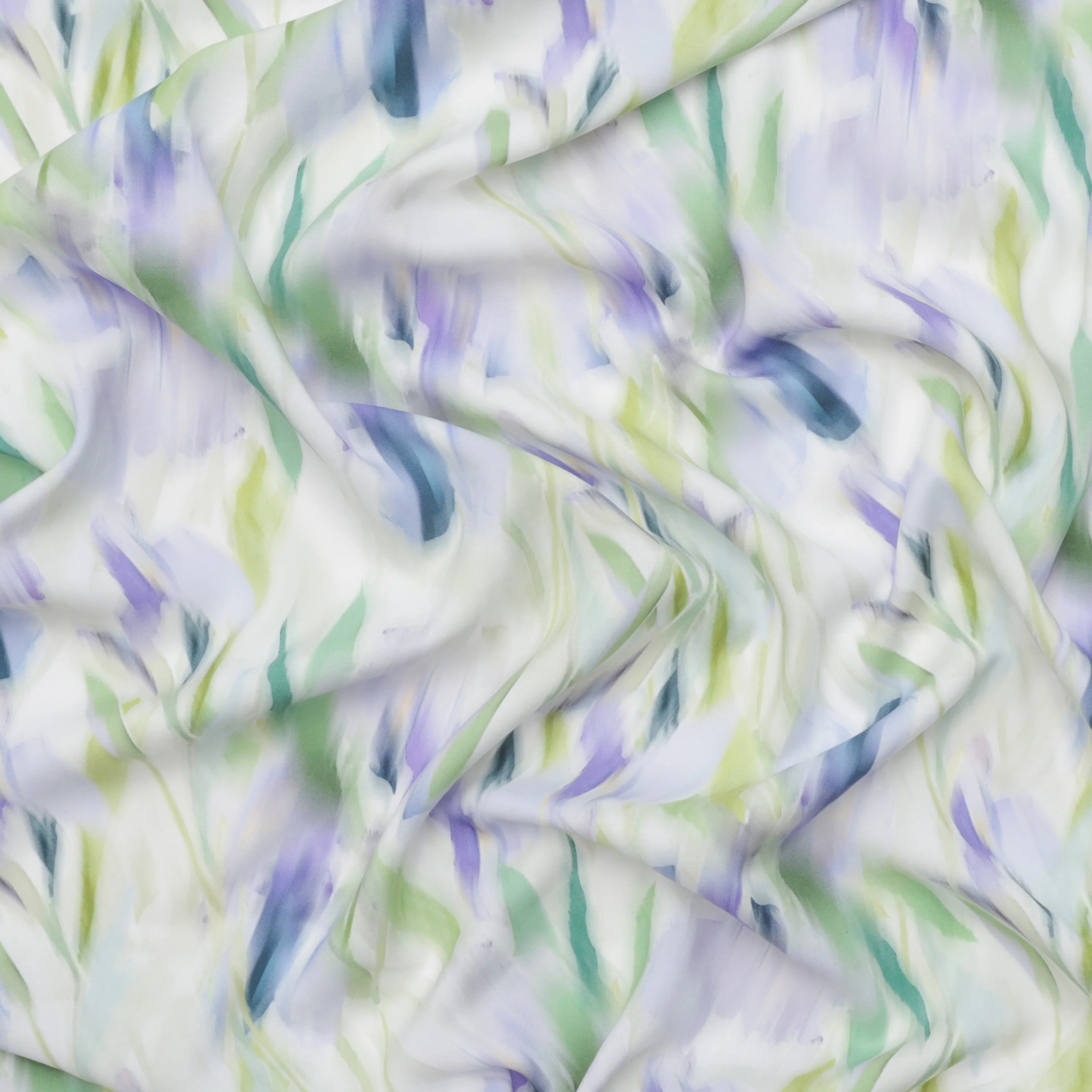 Viscose - Amelia Challis - Digital Print - Lime Violet