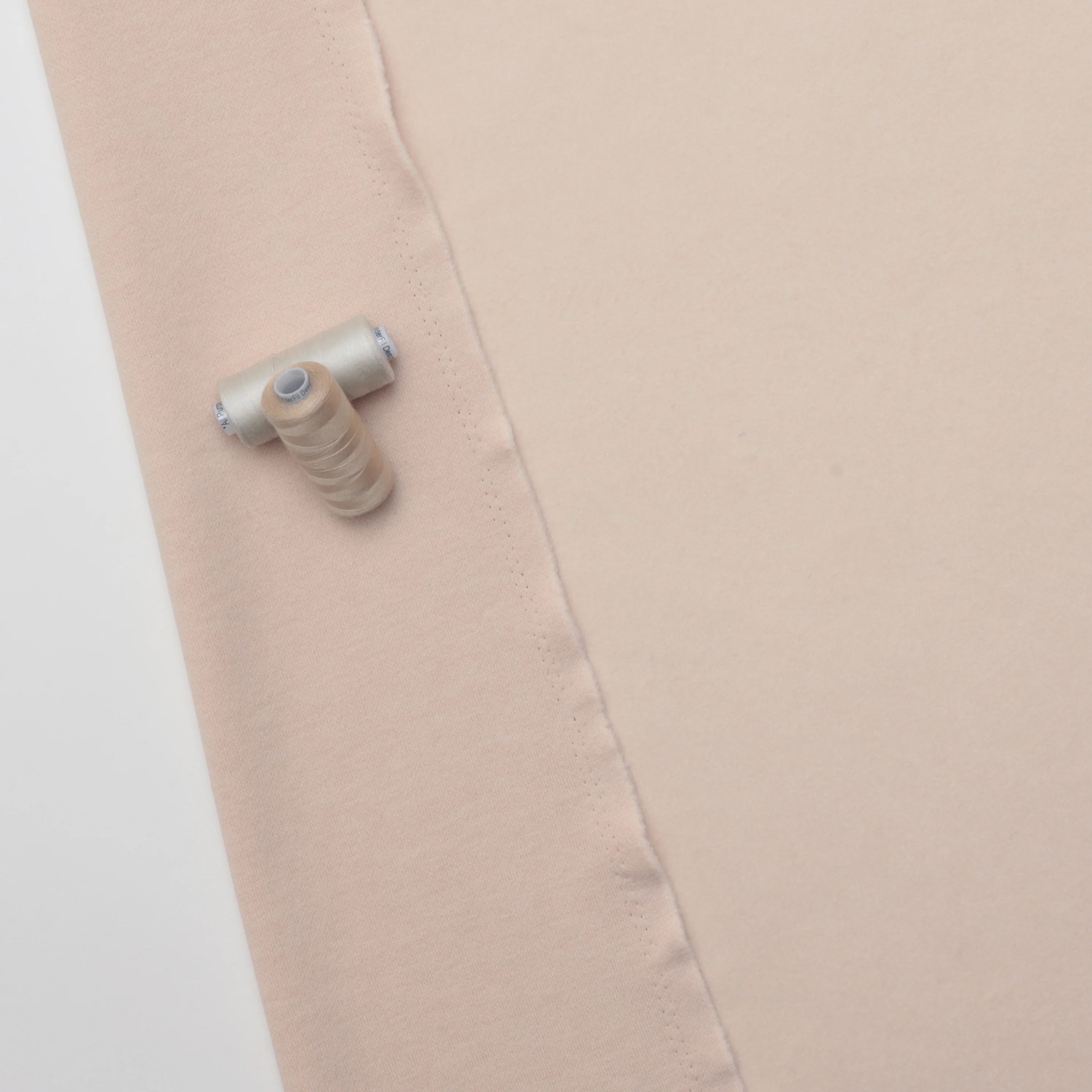 Viscose Blend - Italian Knit Fleece - Blush - Image 3