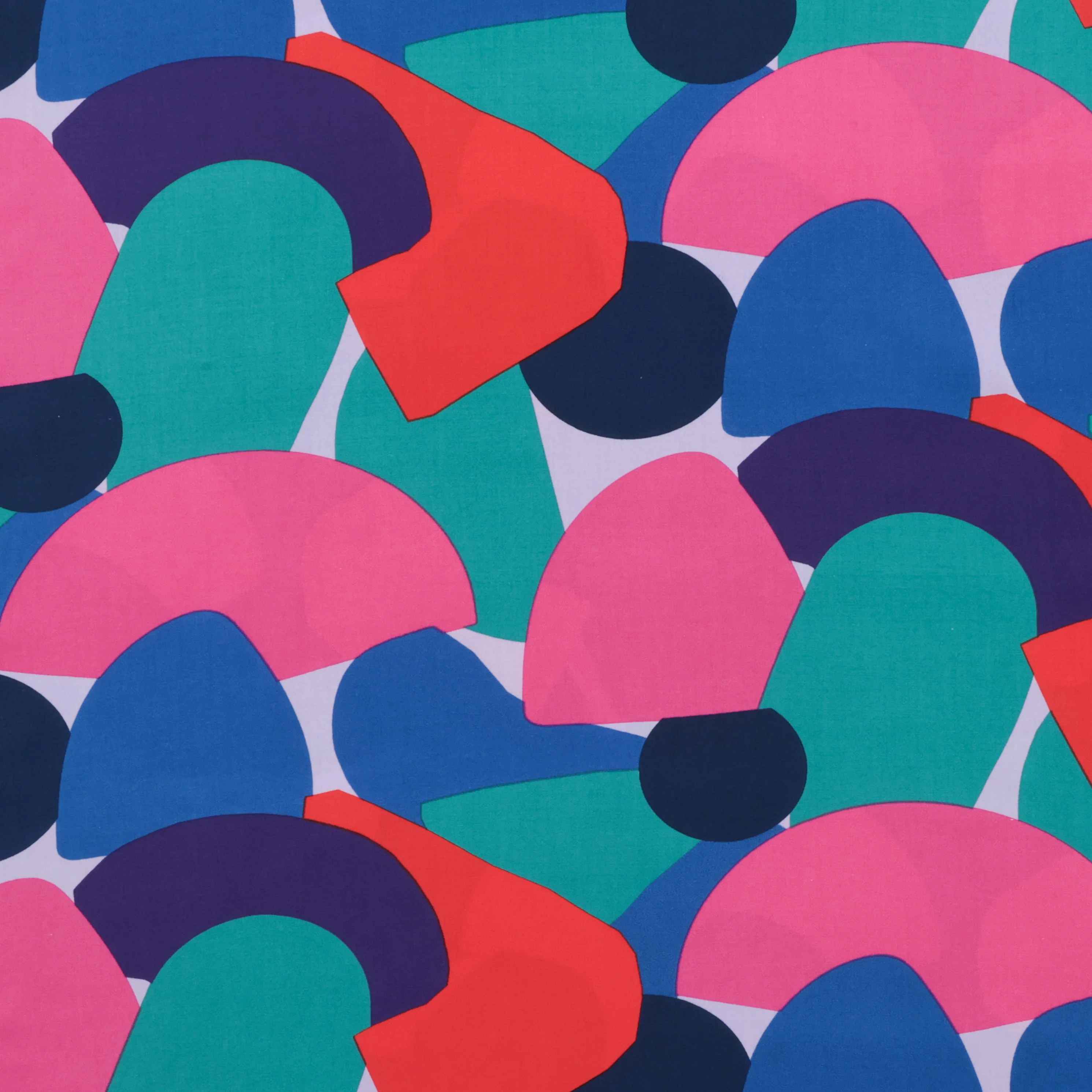 Viscose - Challis - Designer Print - Abstract Circles - Assorted - Image 3