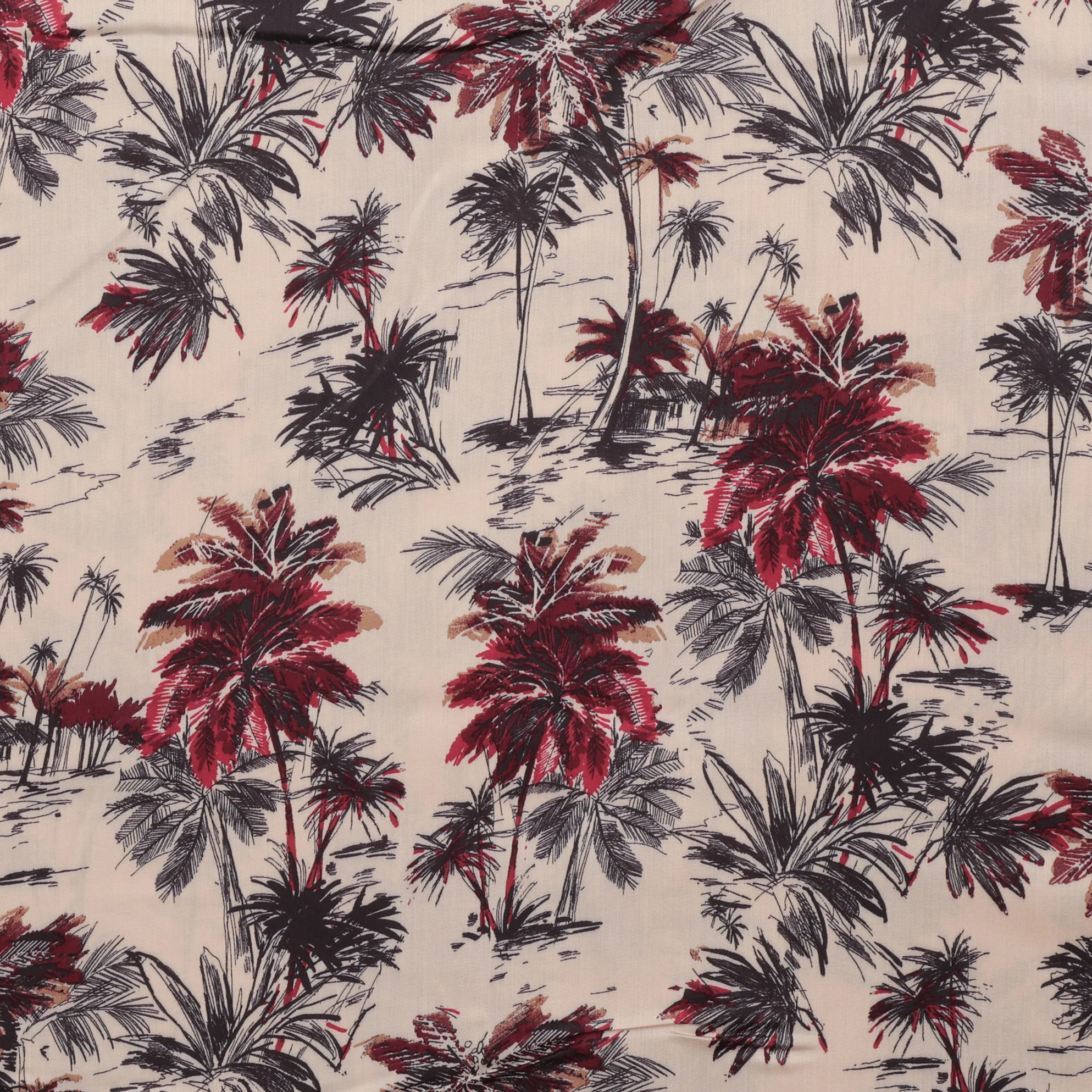 Viscose - Italian Challis - Palm Trees - Assorted - Image 2