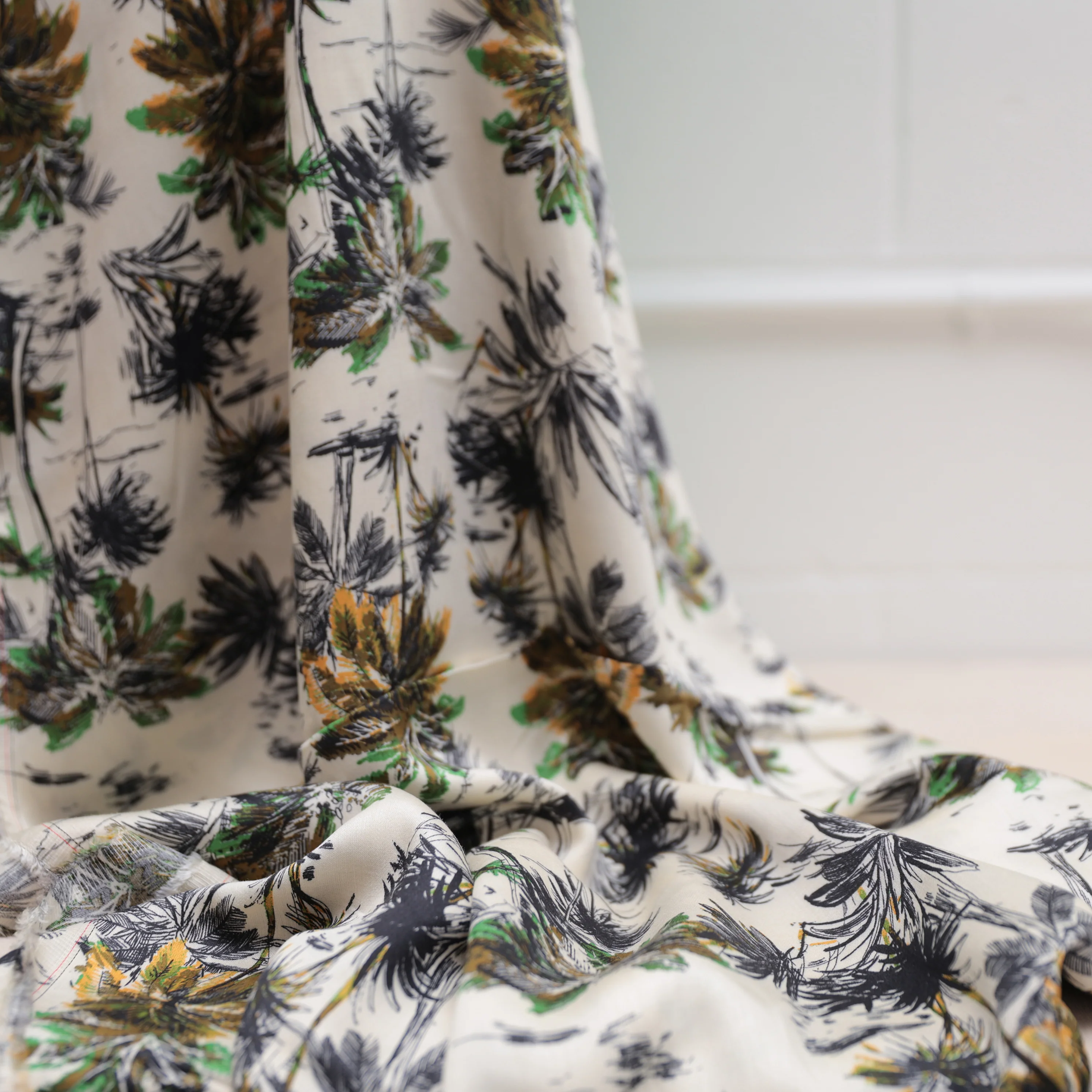 Viscose - Italian Challis - Palm Trees - Assorted - Image 4