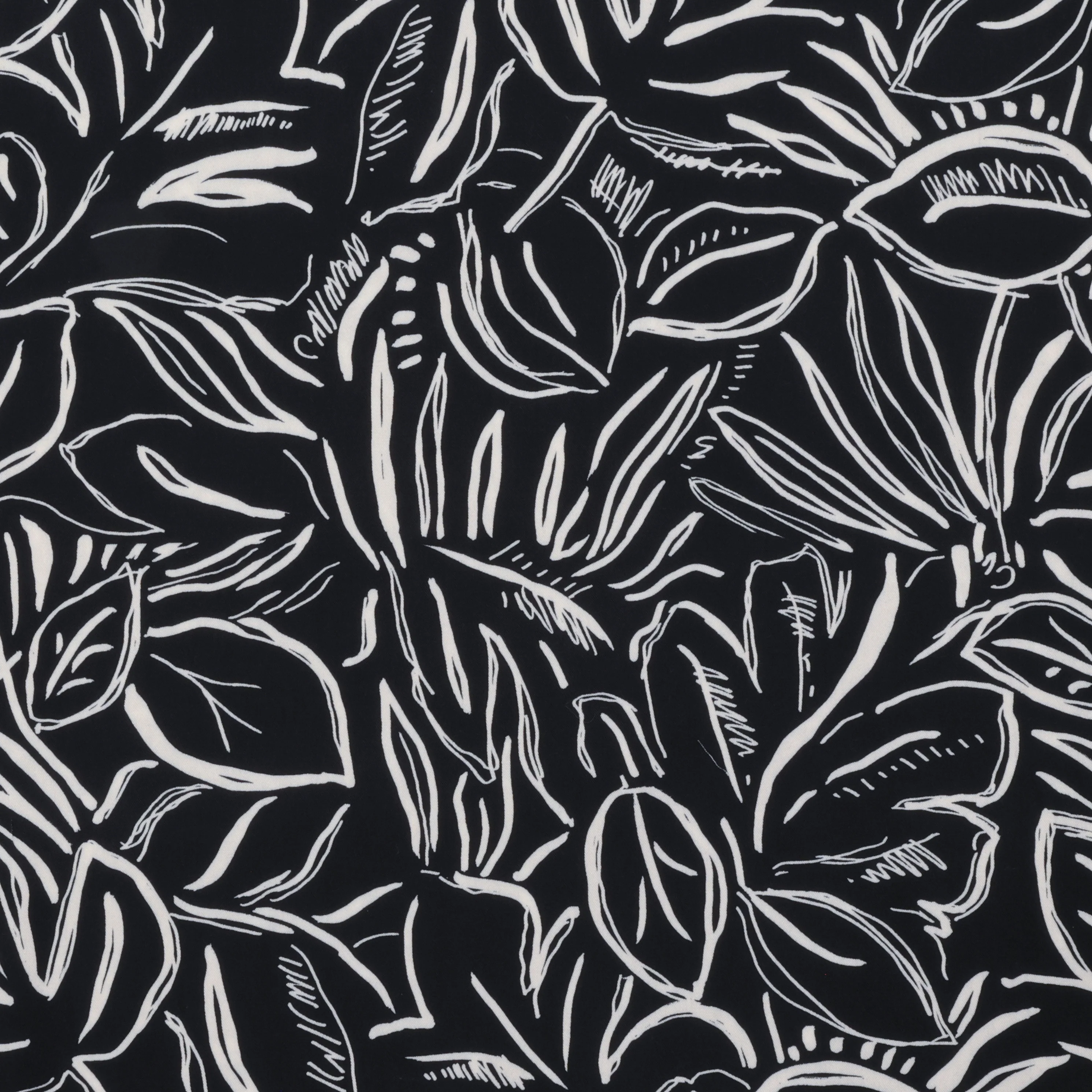 Viscose - Noelle Twill - Digital Print - Black Ivory - Image 2